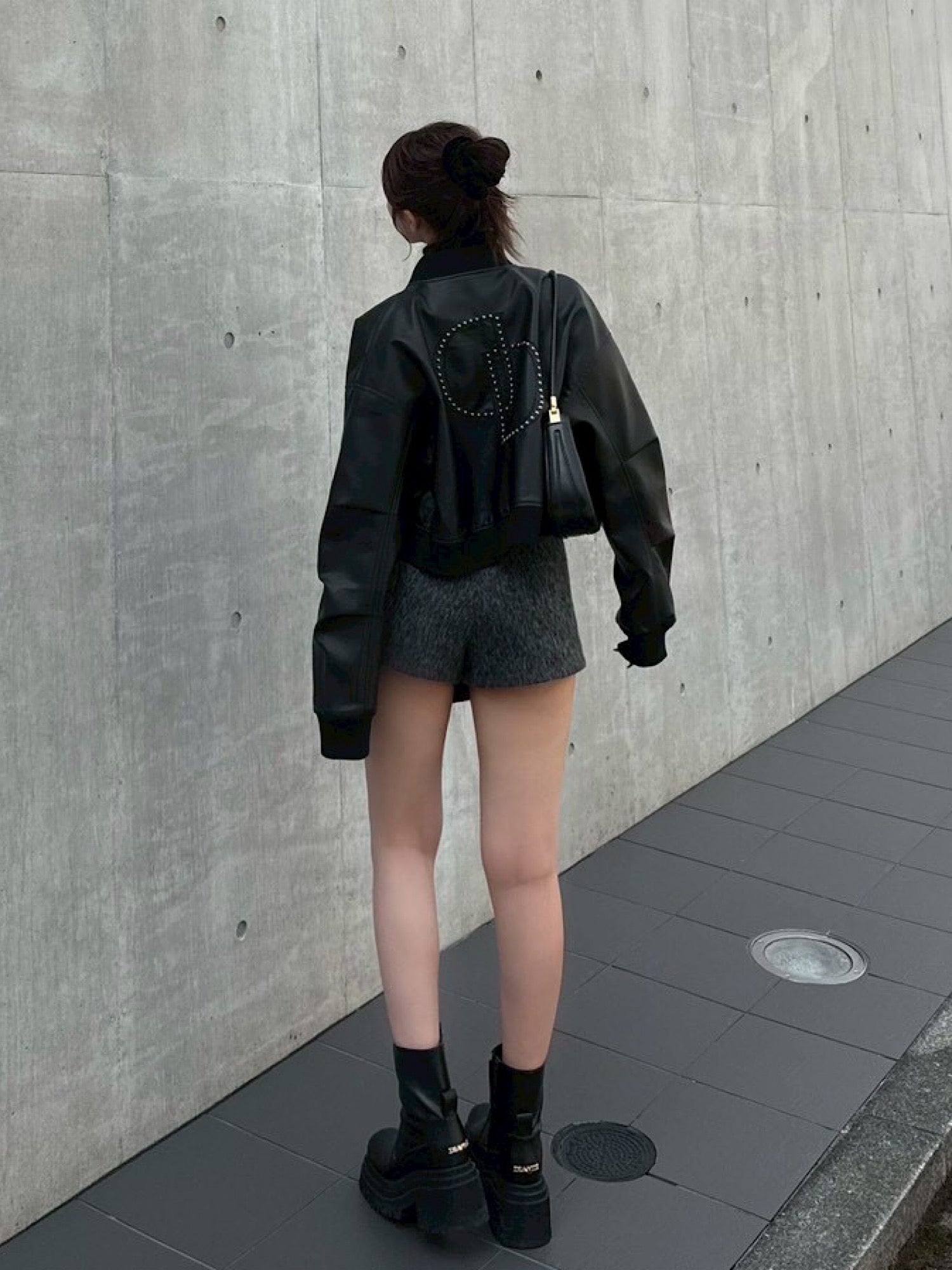 【予約】DD studs eco leather blouson(11月下旬〜中旬発送予定)