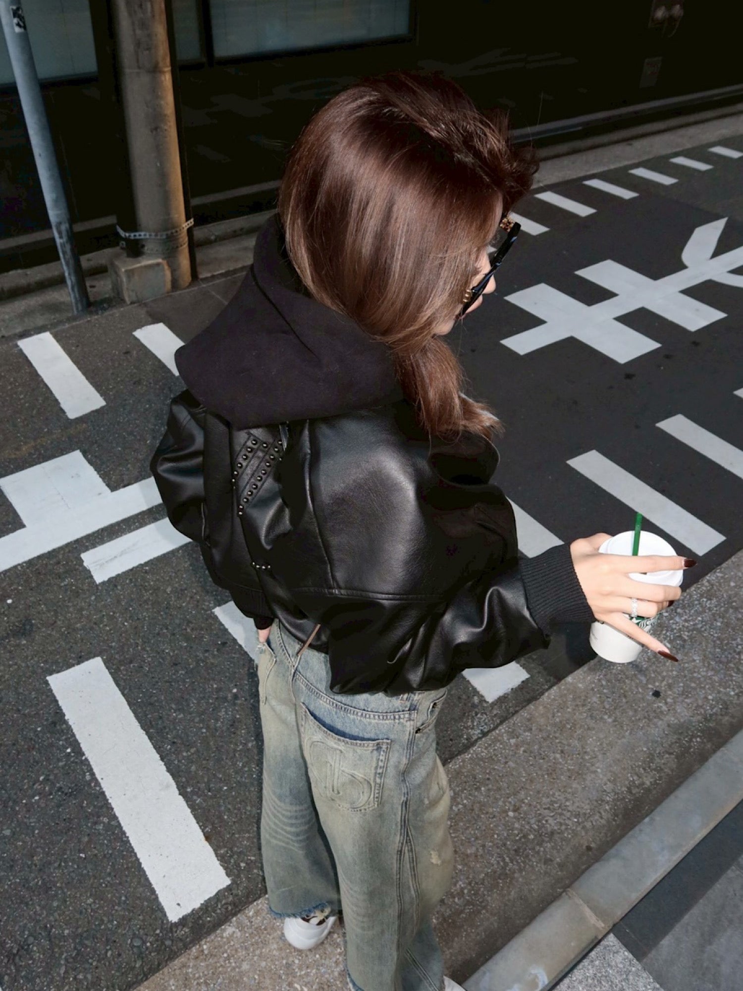 【予約】DD studs eco leather blouson(11月下旬〜中旬発送予定)