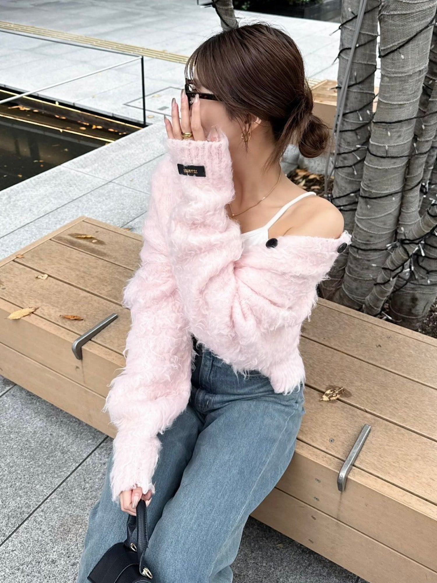 Shaggy cropped knit cardigan | DIANTÉ (ディアンテ)公式通販サイト