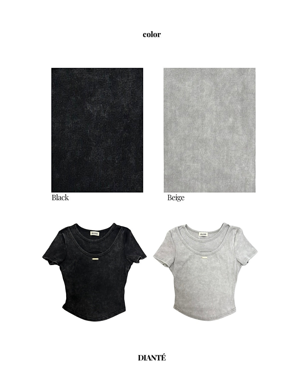 Wash fade layered Tee