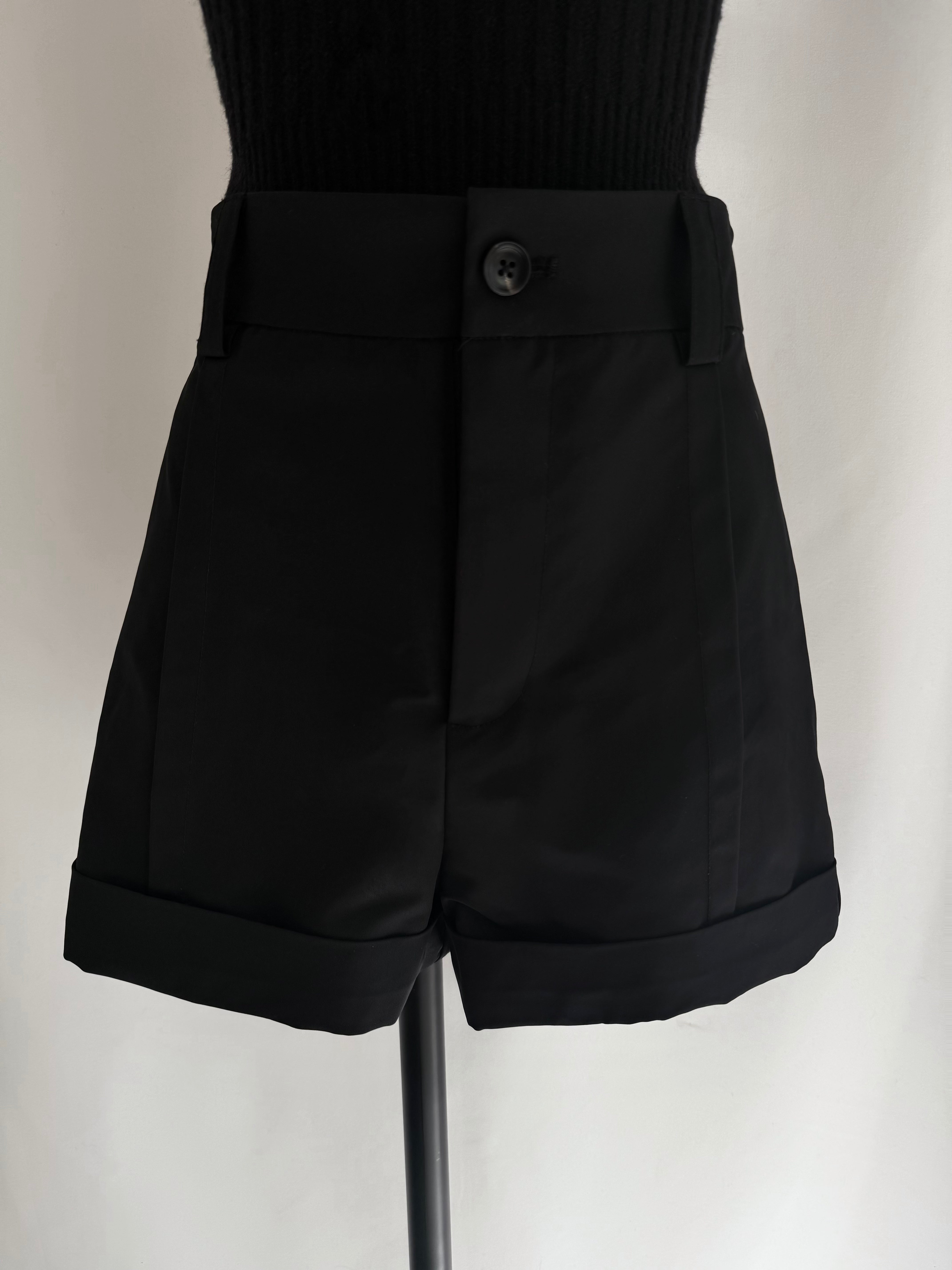 Tuck trench shorts