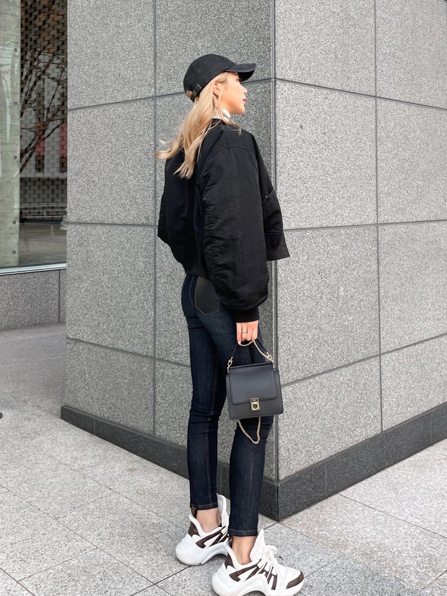 Cropped MA-1 blouson