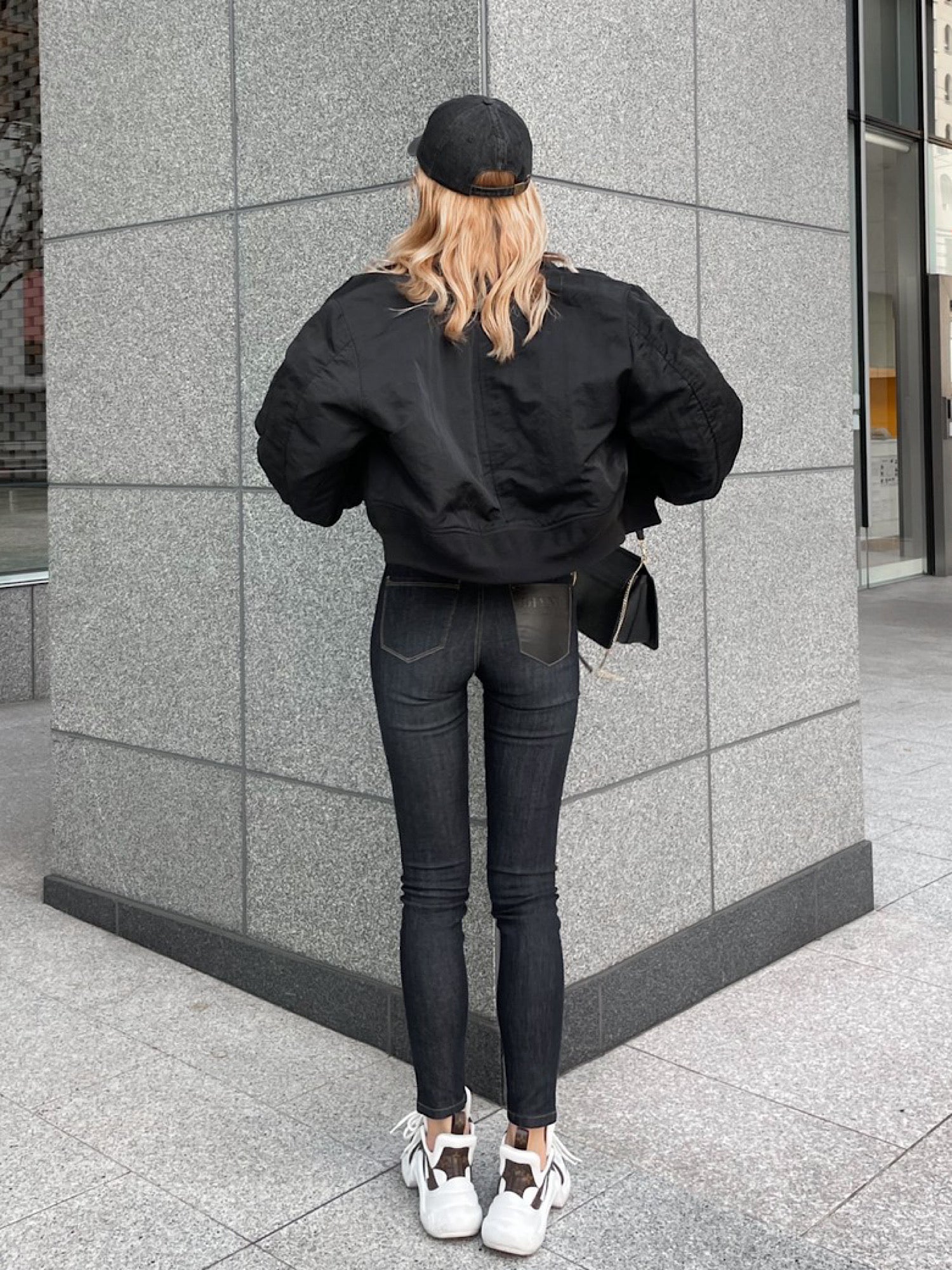 Cropped MA-1 blouson