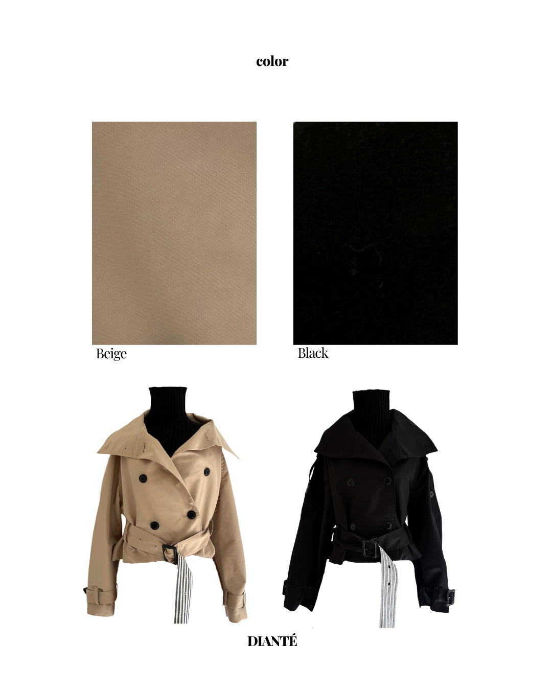 【予約】Raglan sleeve short trench coat(4月上旬〜中旬発送予定)