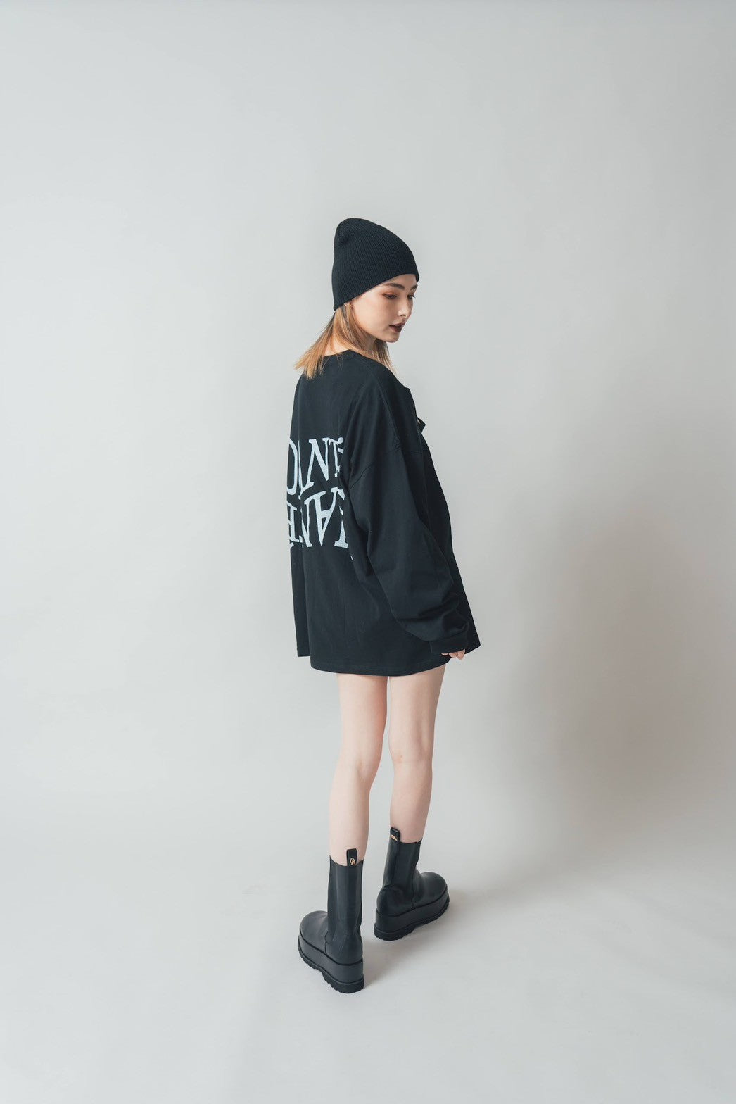 Accent logo side gore boots