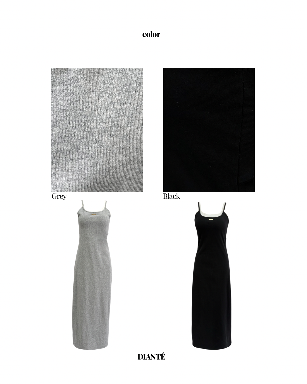 【予約】Layered camisole maxi dress with inner bra(6月上旬〜下旬発送予定)