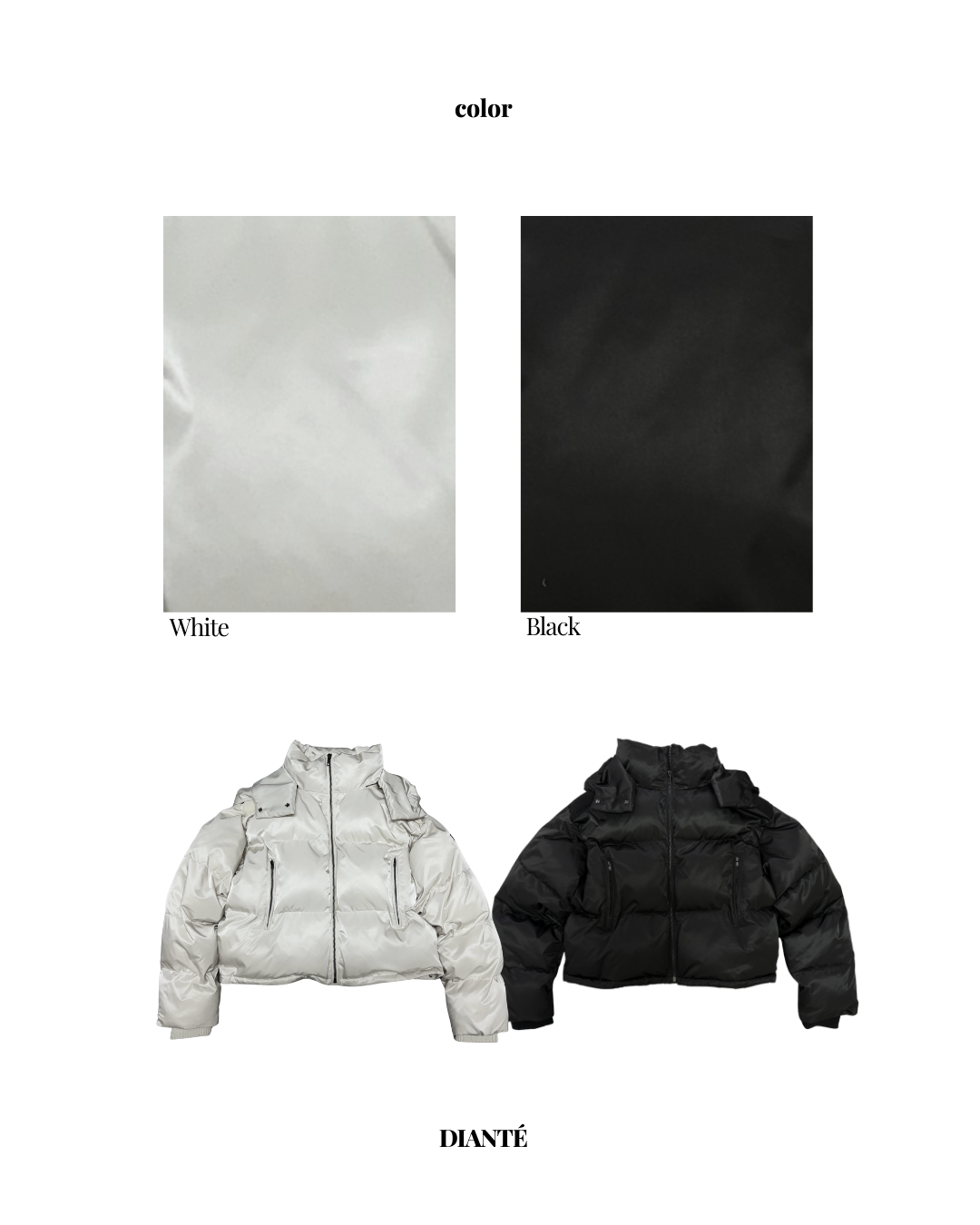 Luster hoodie eco down jacket