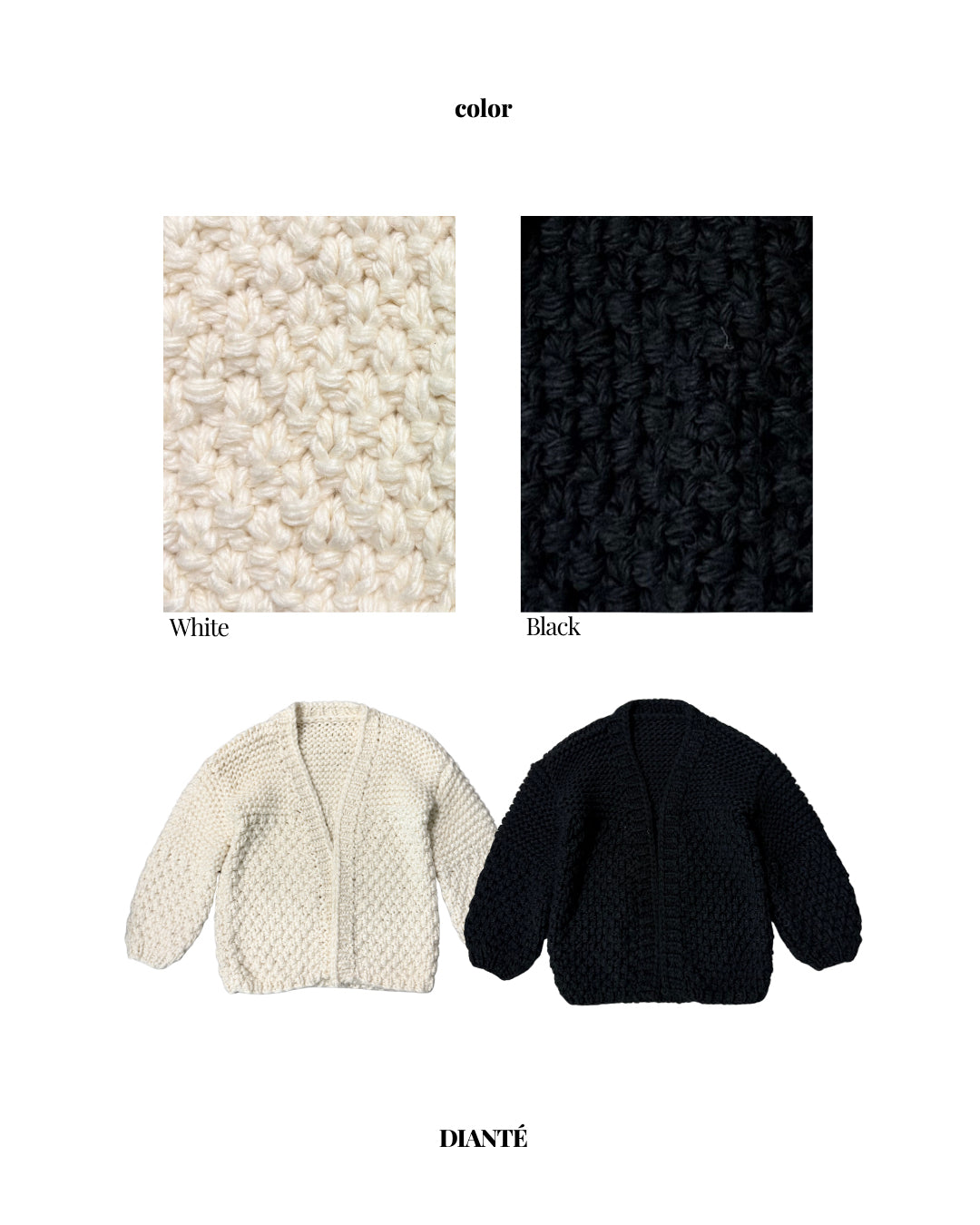 【予約】Low gauge cable cardigan(1月中旬〜下旬発送予定)