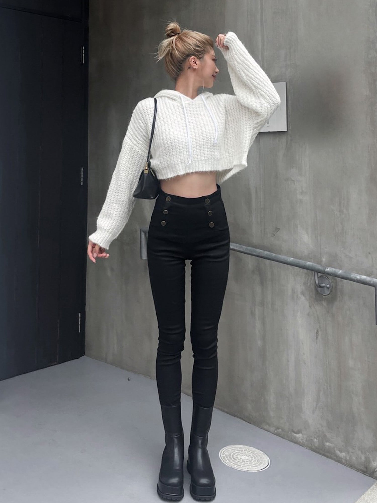 Accent logo side gore boots