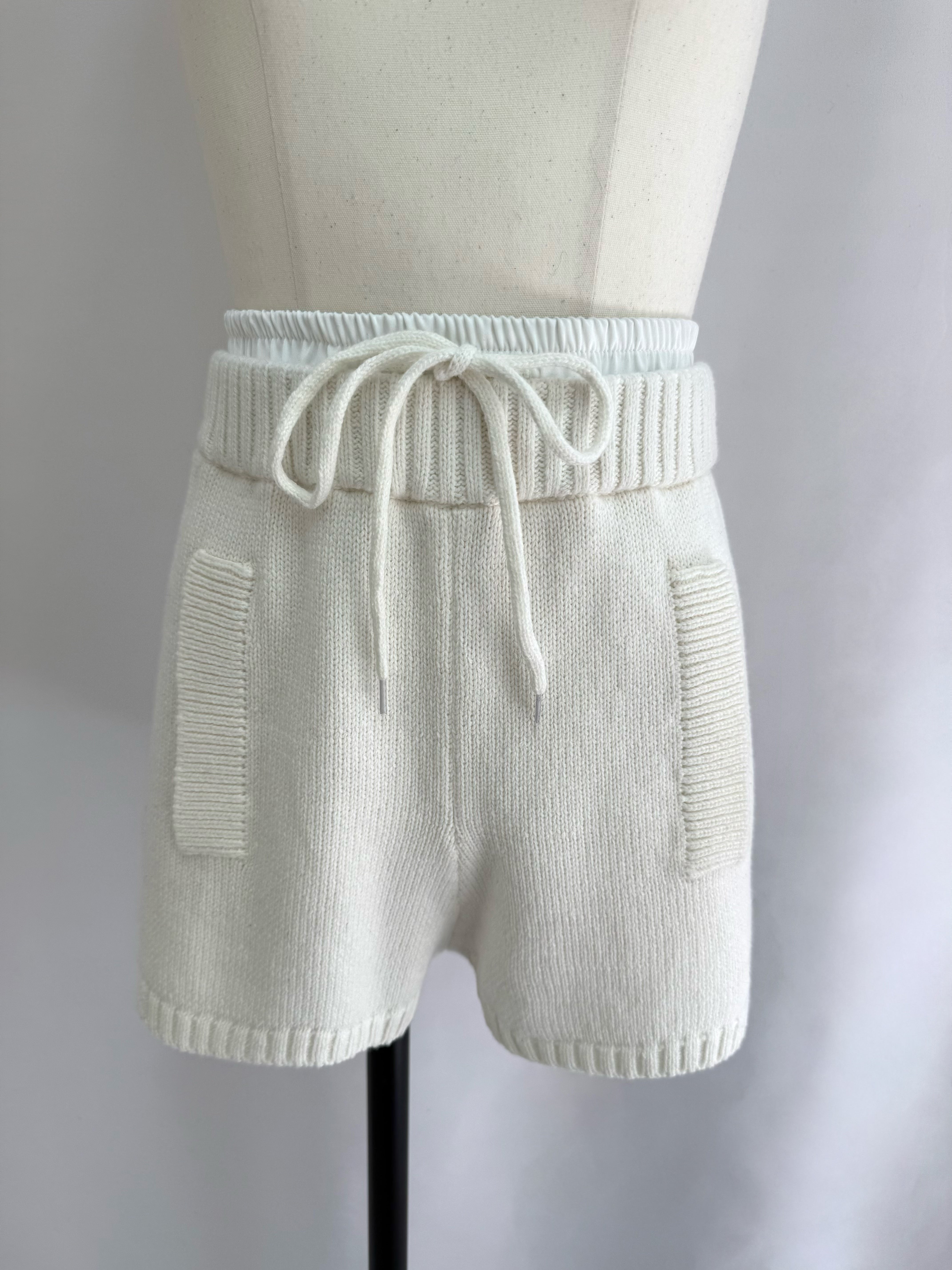 Waist layered knit shorts(SETUP着用可)