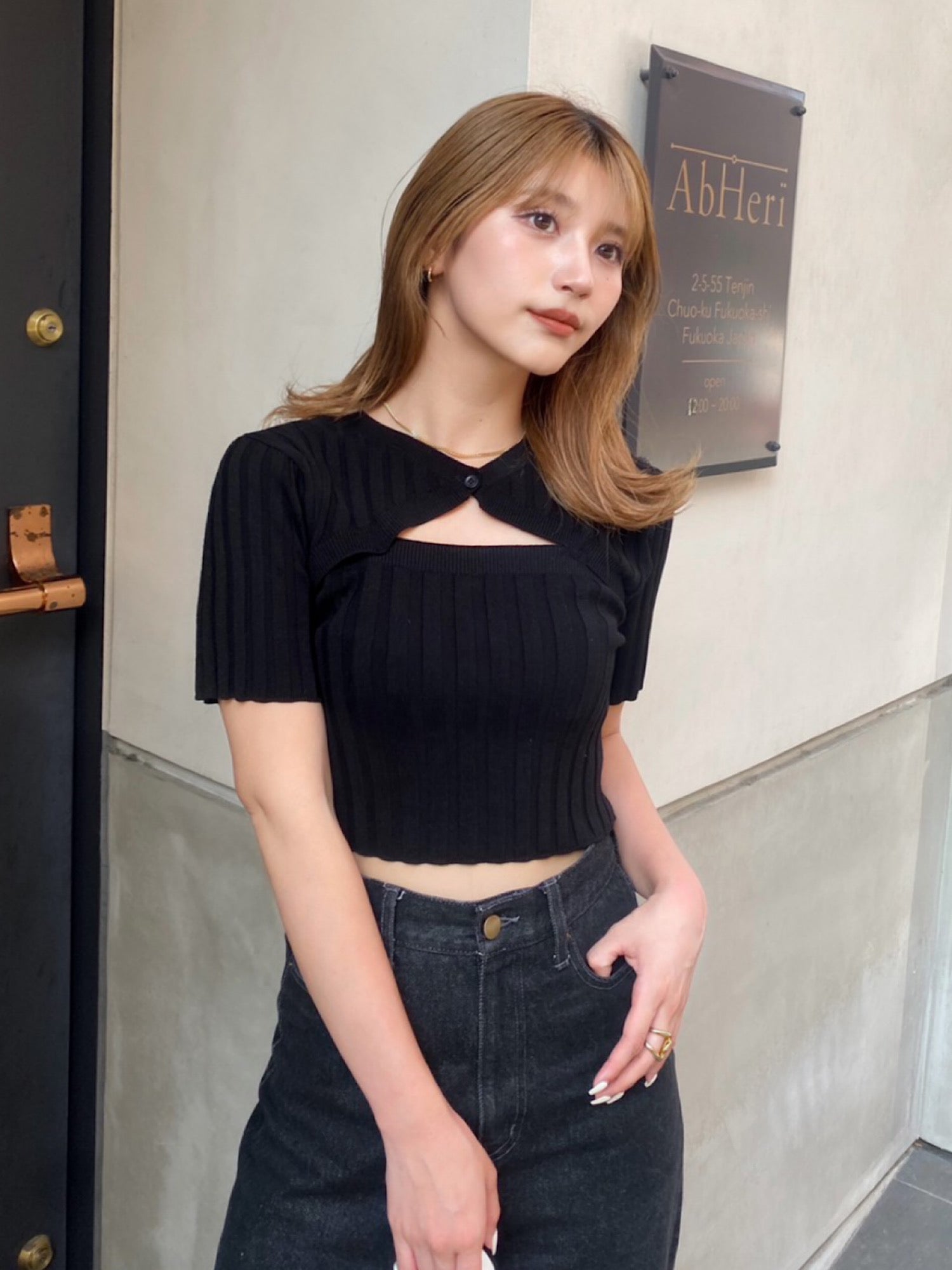 Bolero layered half sleeve tops