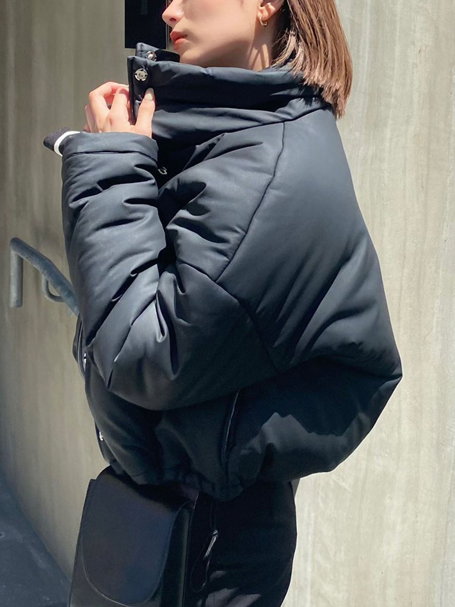 Inner pattern down jacket