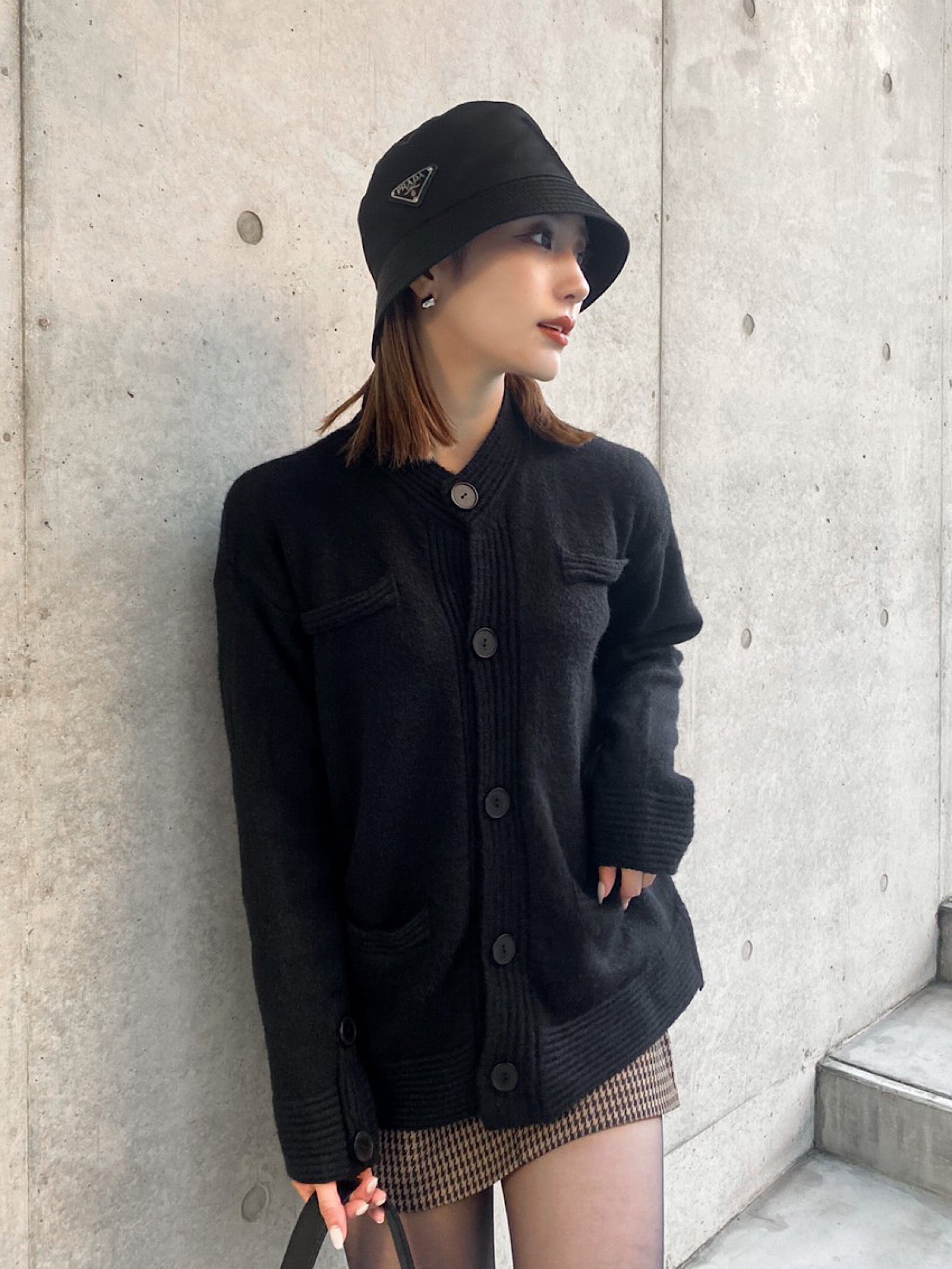 Bumpy knit cardigan