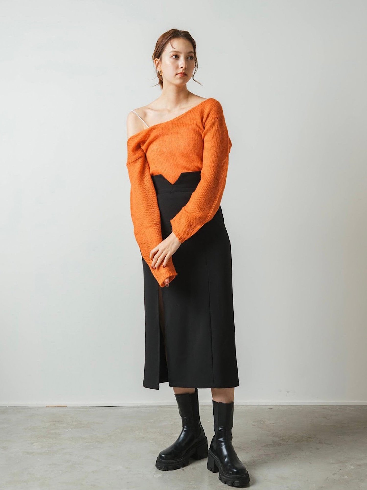 Slub yarn short knit