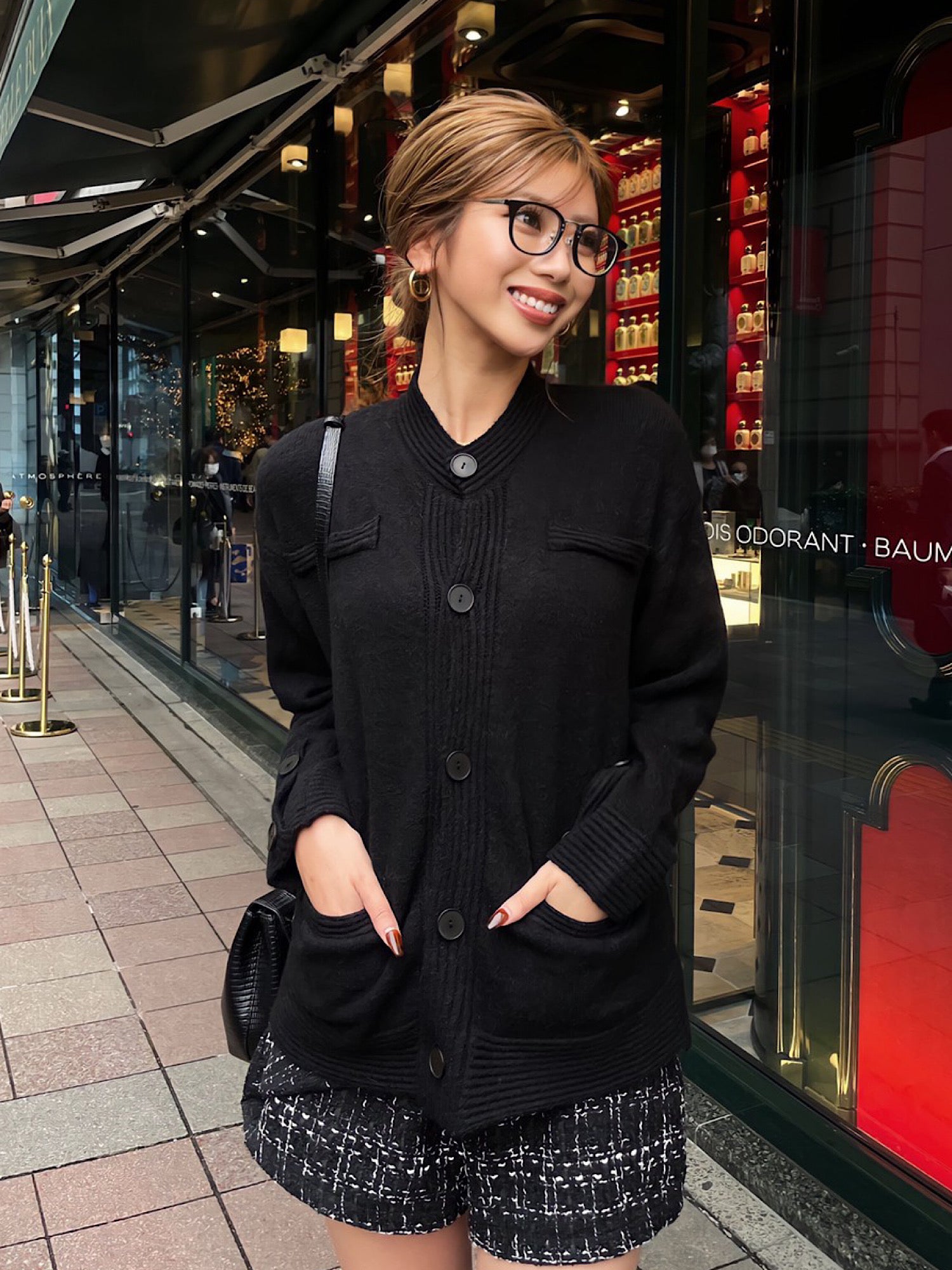 Bumpy knit cardigan