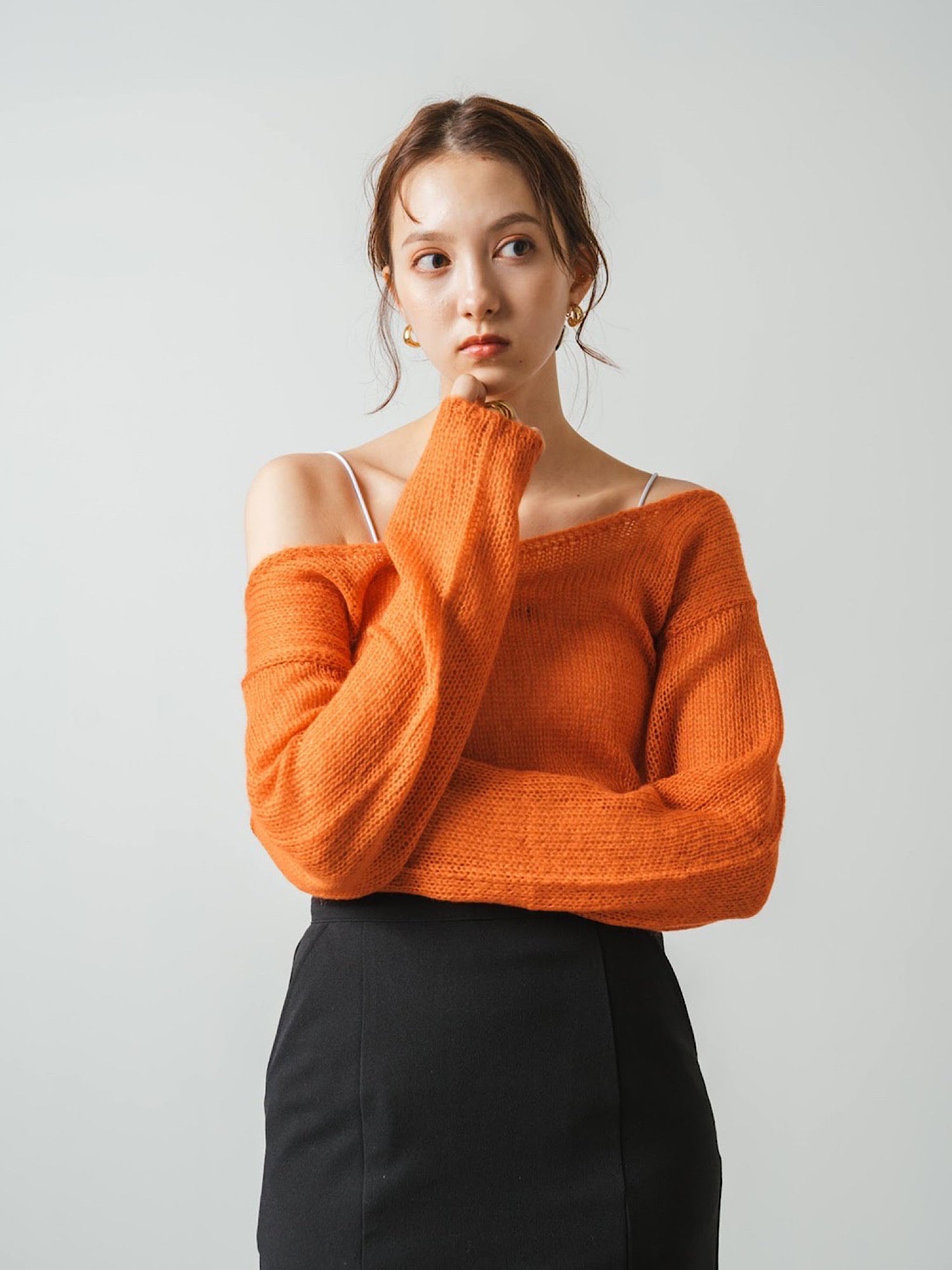 Slub yarn short knit