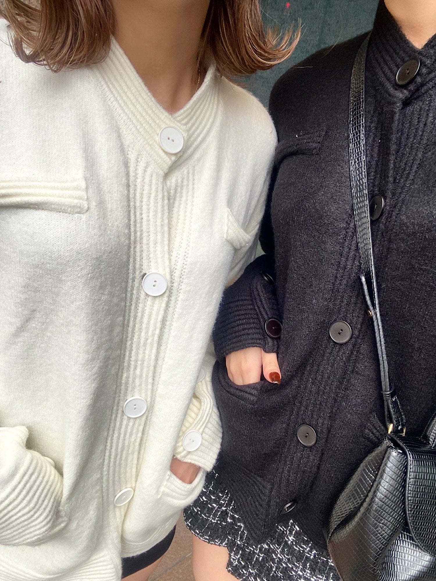 Bumpy knit cardigan