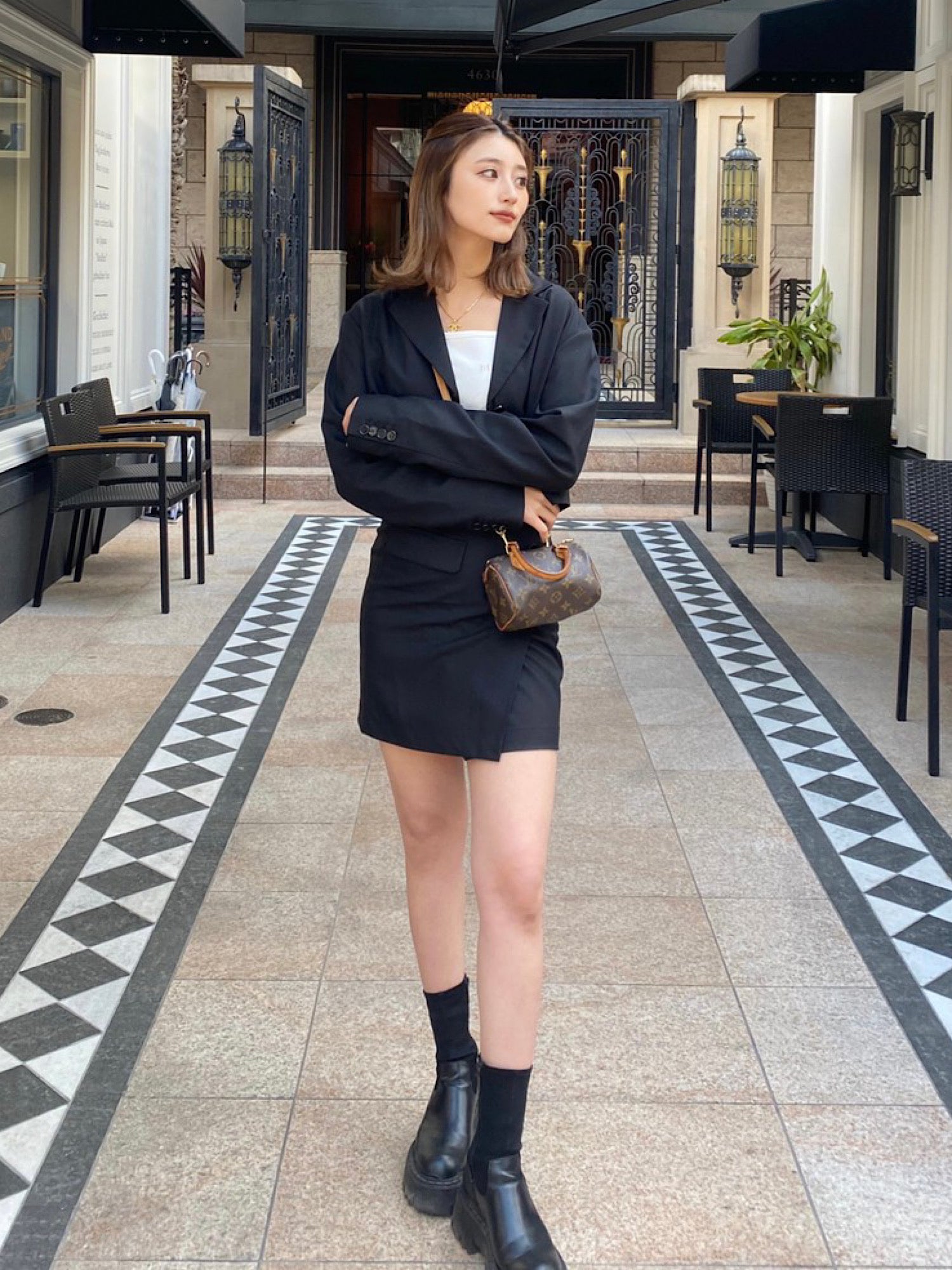 Wrap mini skirt (SET UP着用可能)