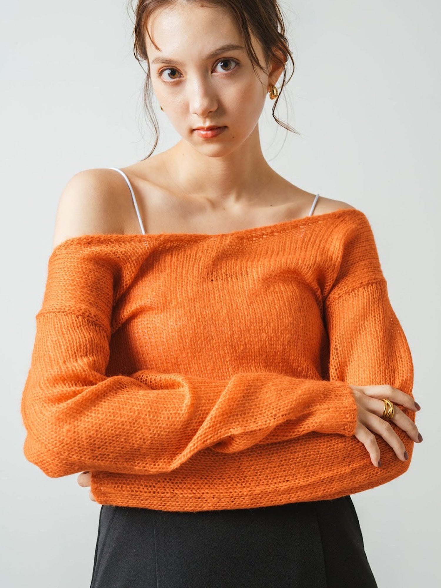 Slub yarn short knit