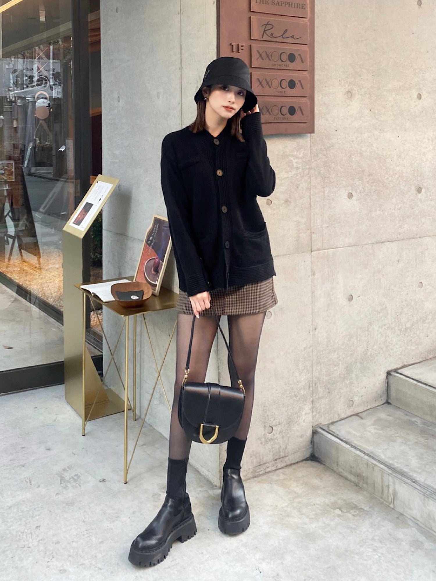 Bumpy knit cardigan