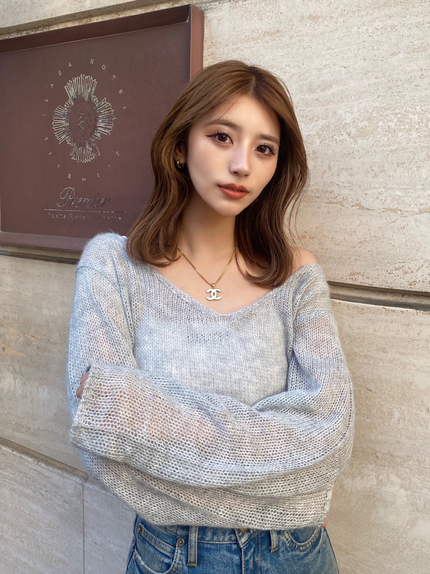Slub yarn short knit