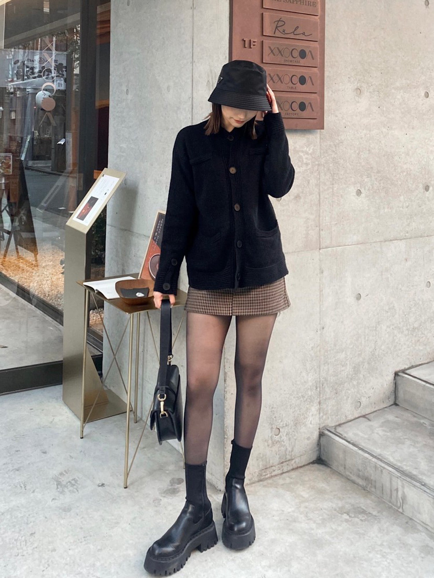 Bumpy knit cardigan