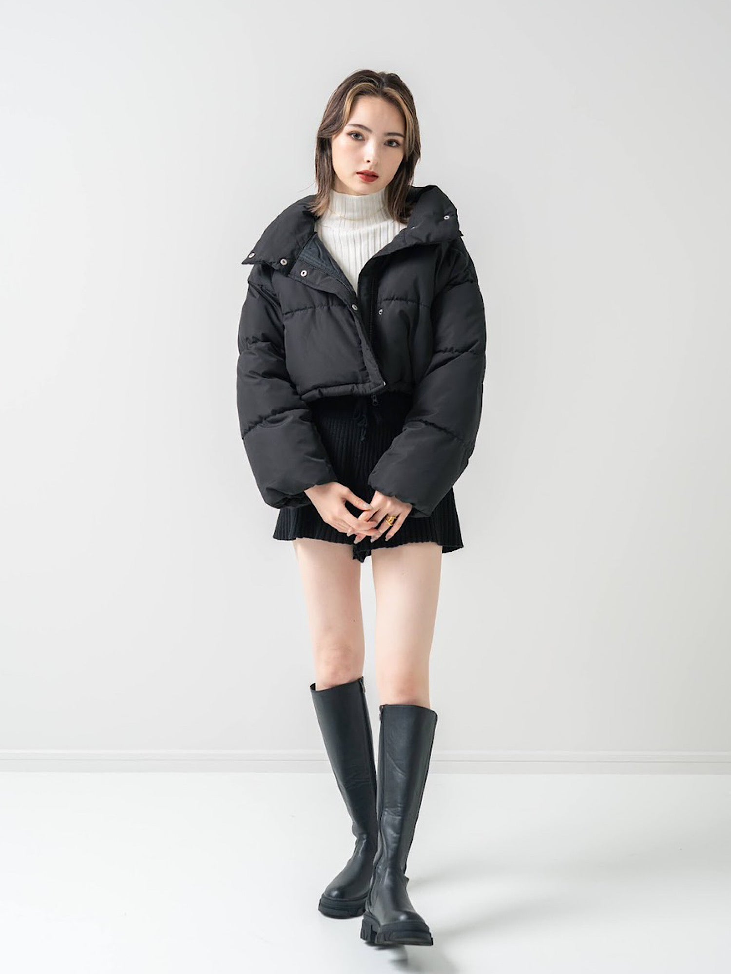Stand neck down jacket