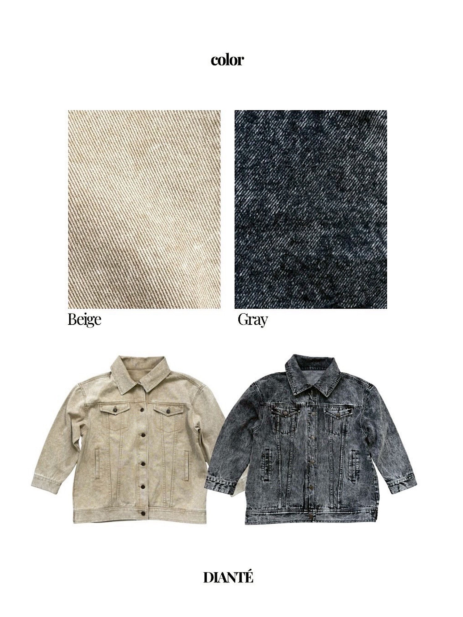 Chemical wash denim jacket（SET UP着用可）