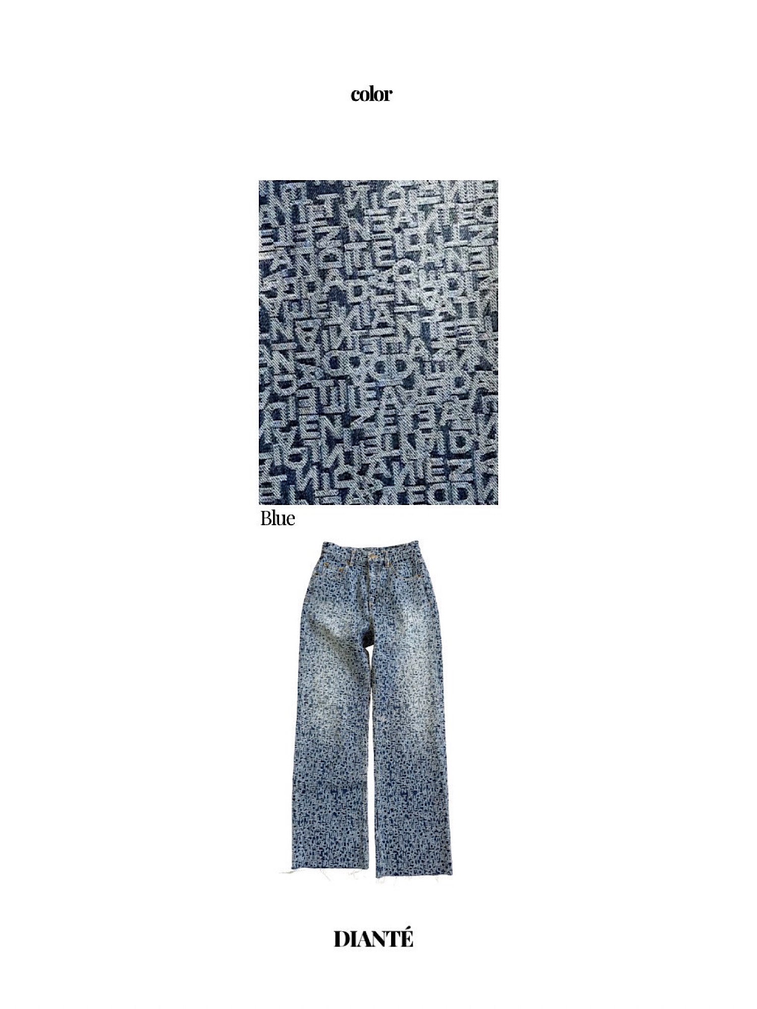 【予約】Graffiti embroidery loose denim(1月下旬〜2月上旬発送予定)