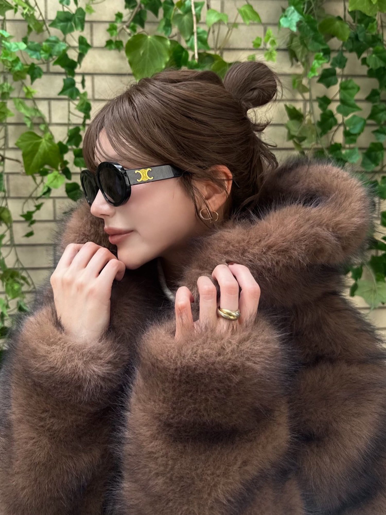 【予約】Premium eco fur hoodie coat(11月中旬〜下旬発送予定)