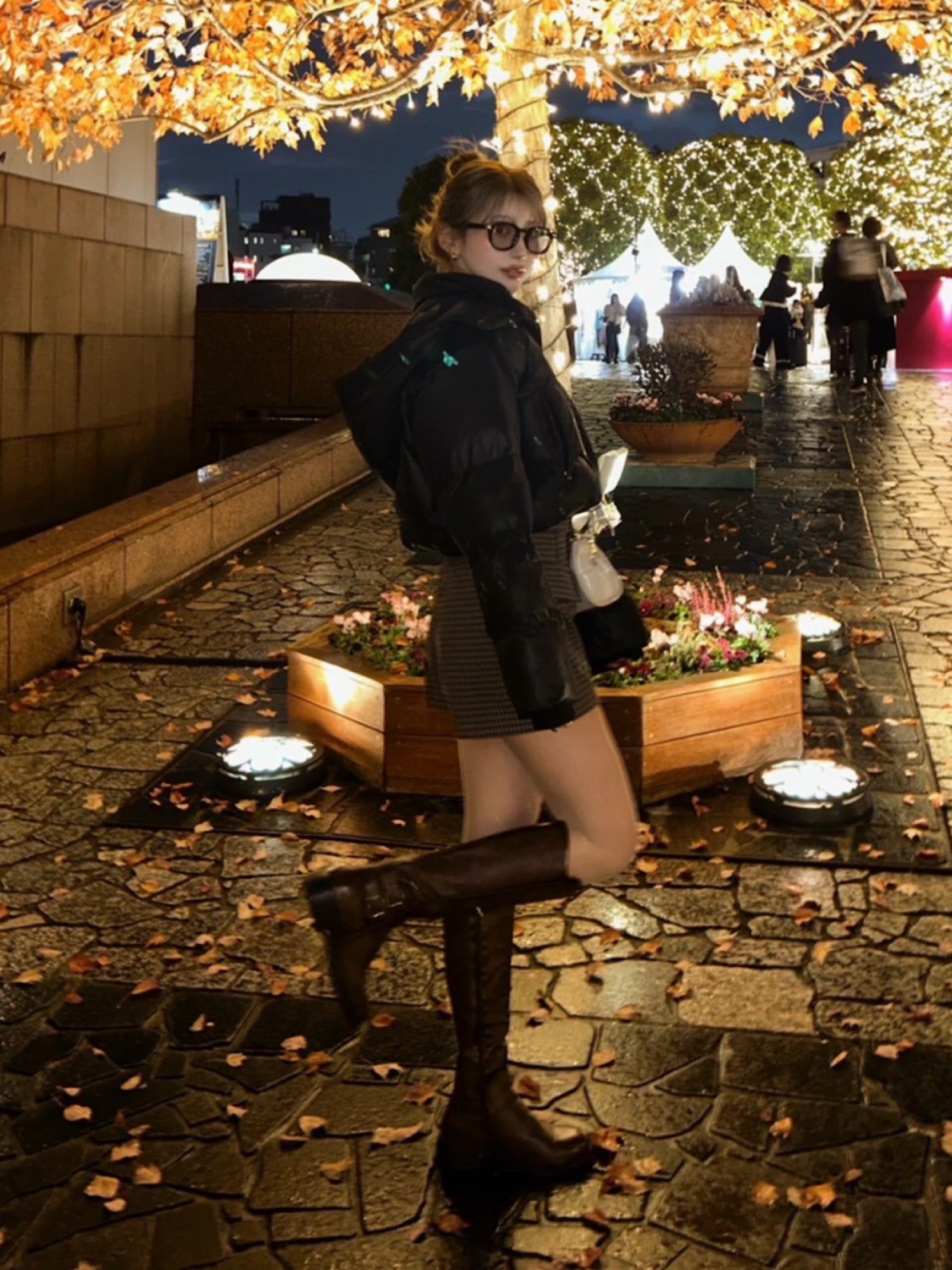 Luster hoodie eco down jacket