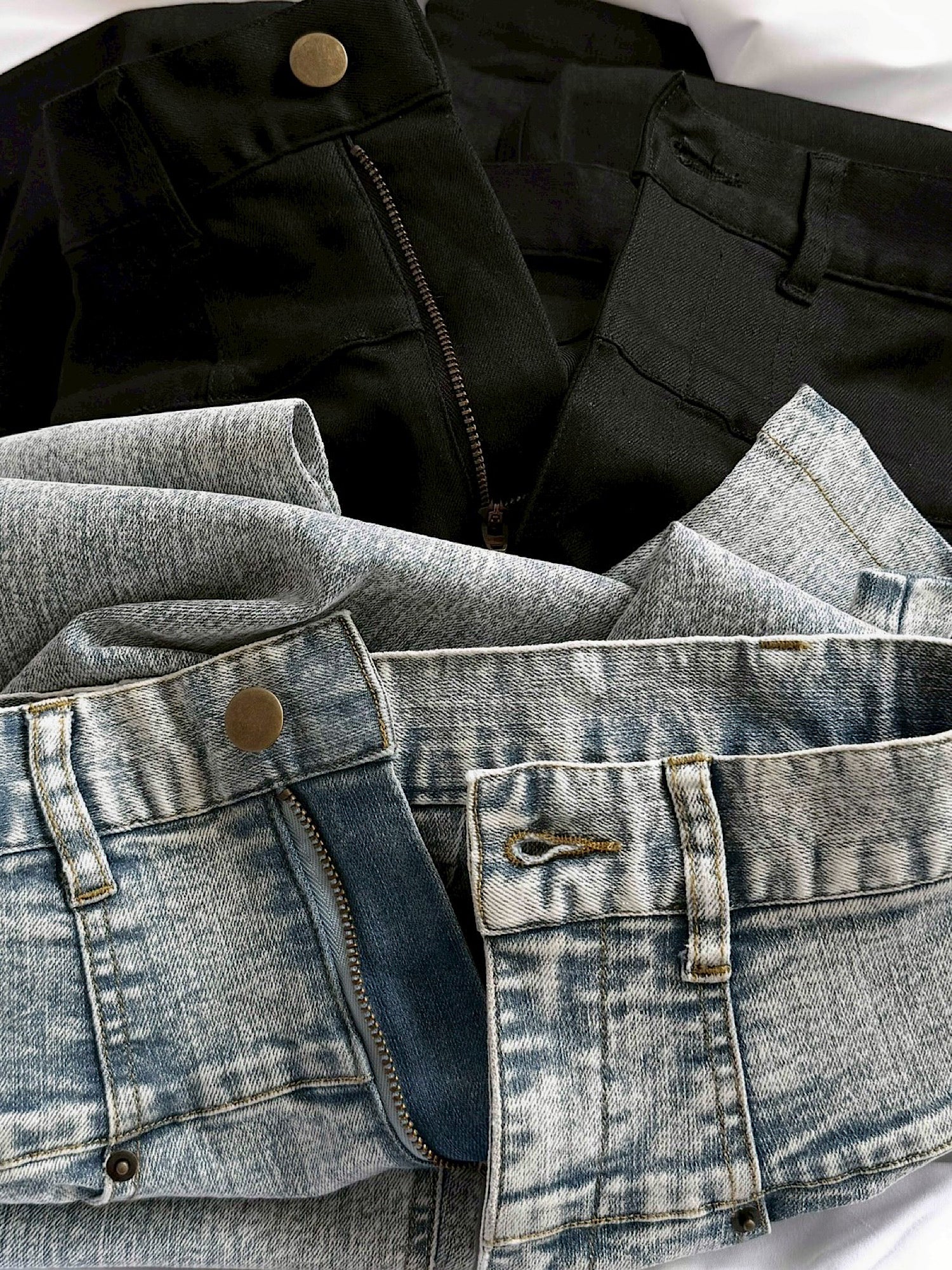 High waist skinny denim