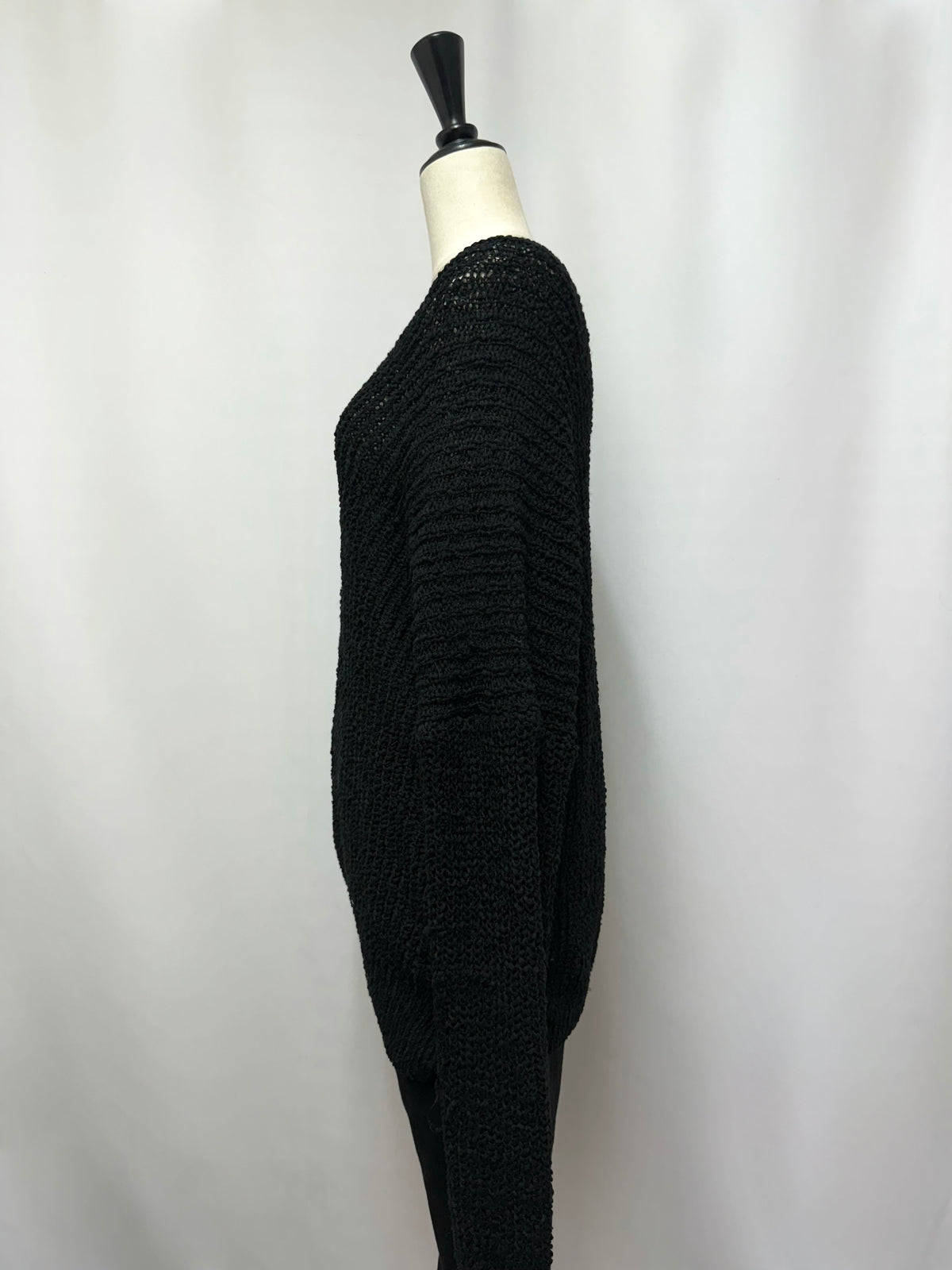 Slub yarn Vneck knit