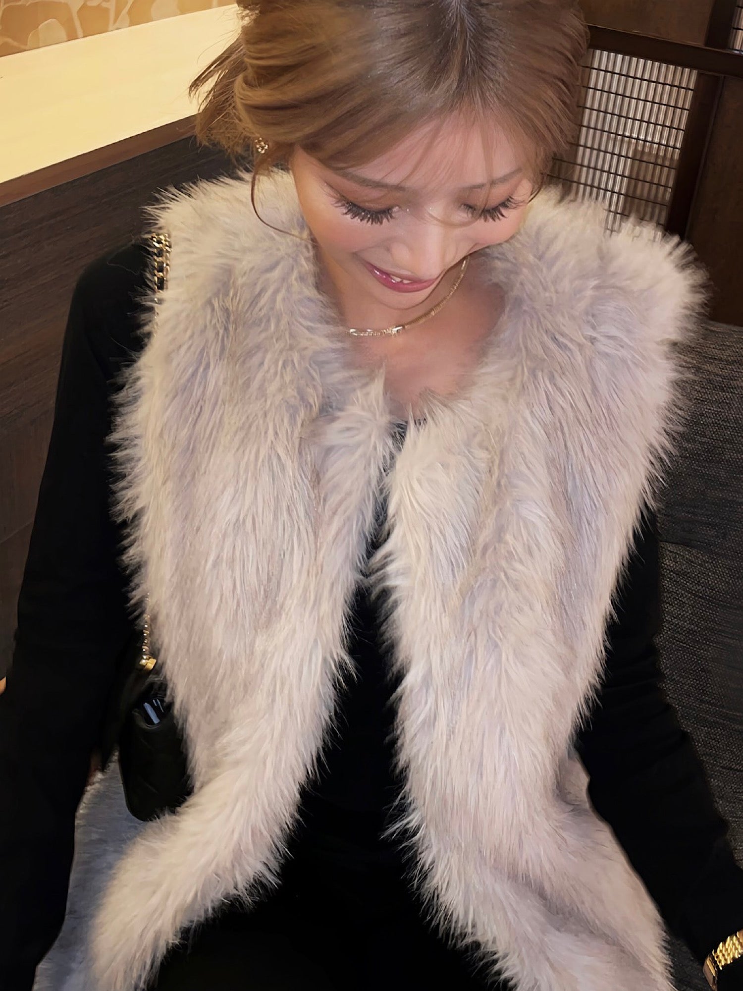 【予約】Premium eco fur vest(11月下旬〜12月上旬発送予定)