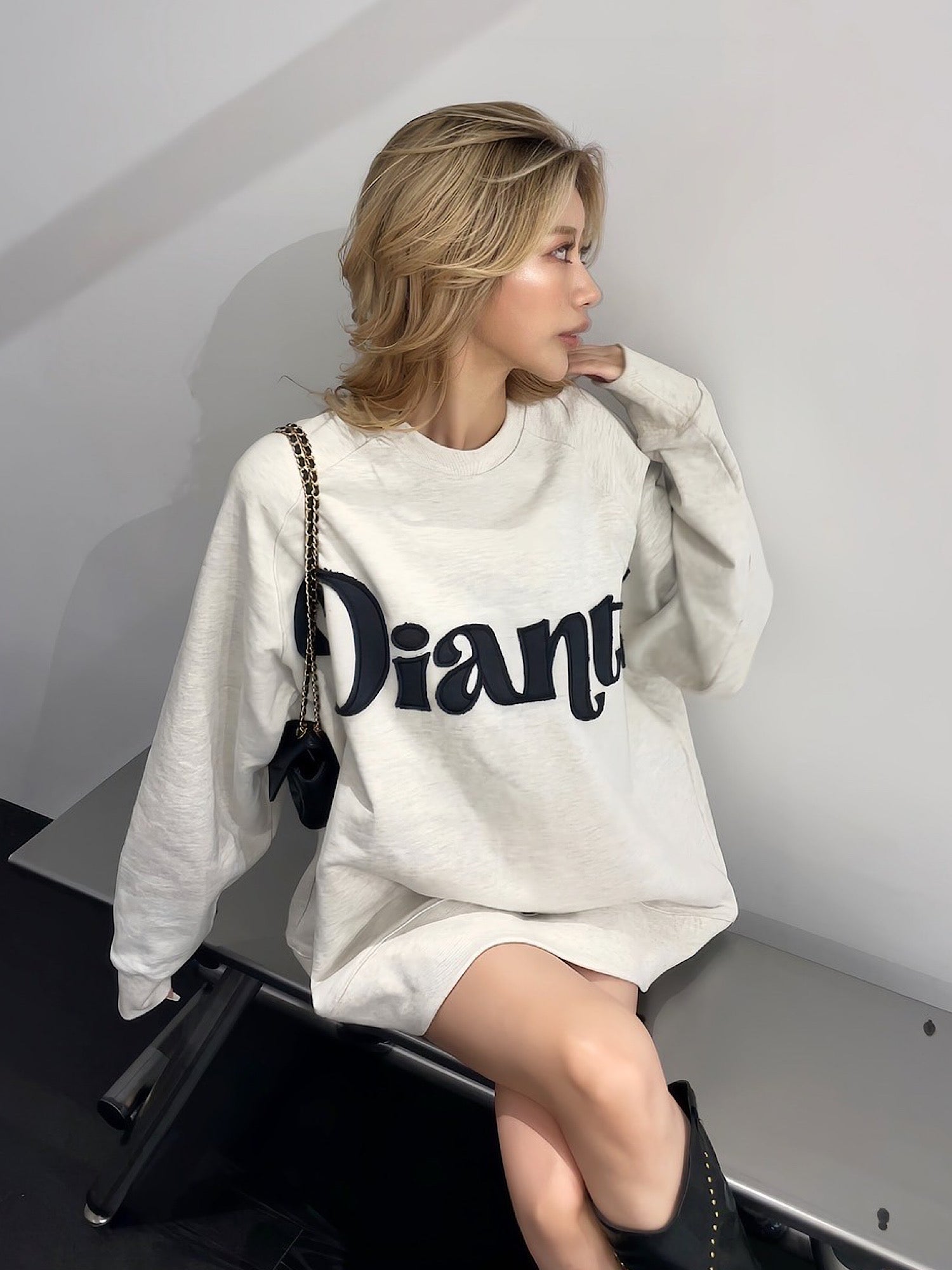 【予約】Fancy logo over sweat tops（11月上旬～中旬発送予定）