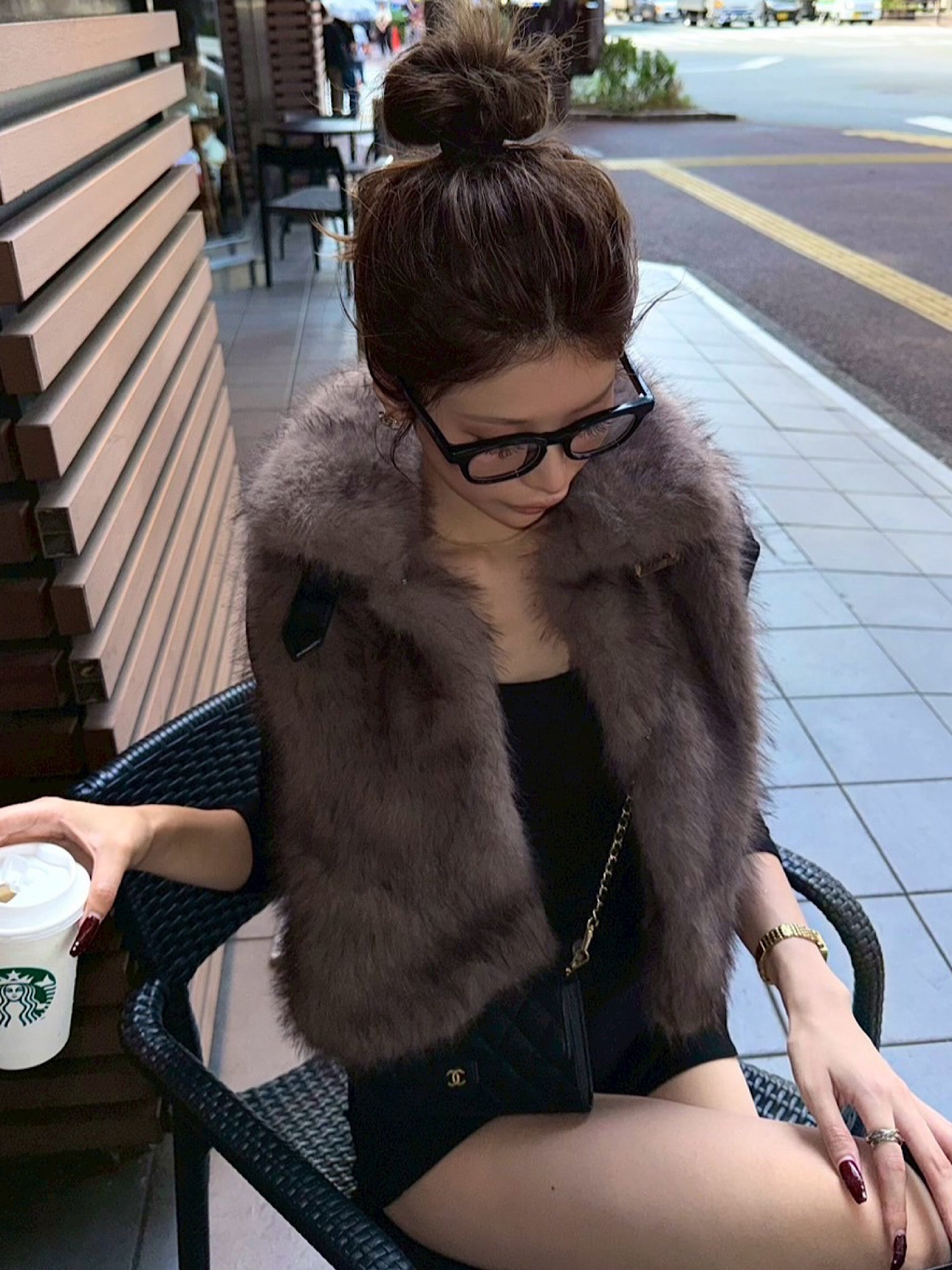 Premium eco fur belted vest | DIANTÉ (ディアンテ)公式通販サイト