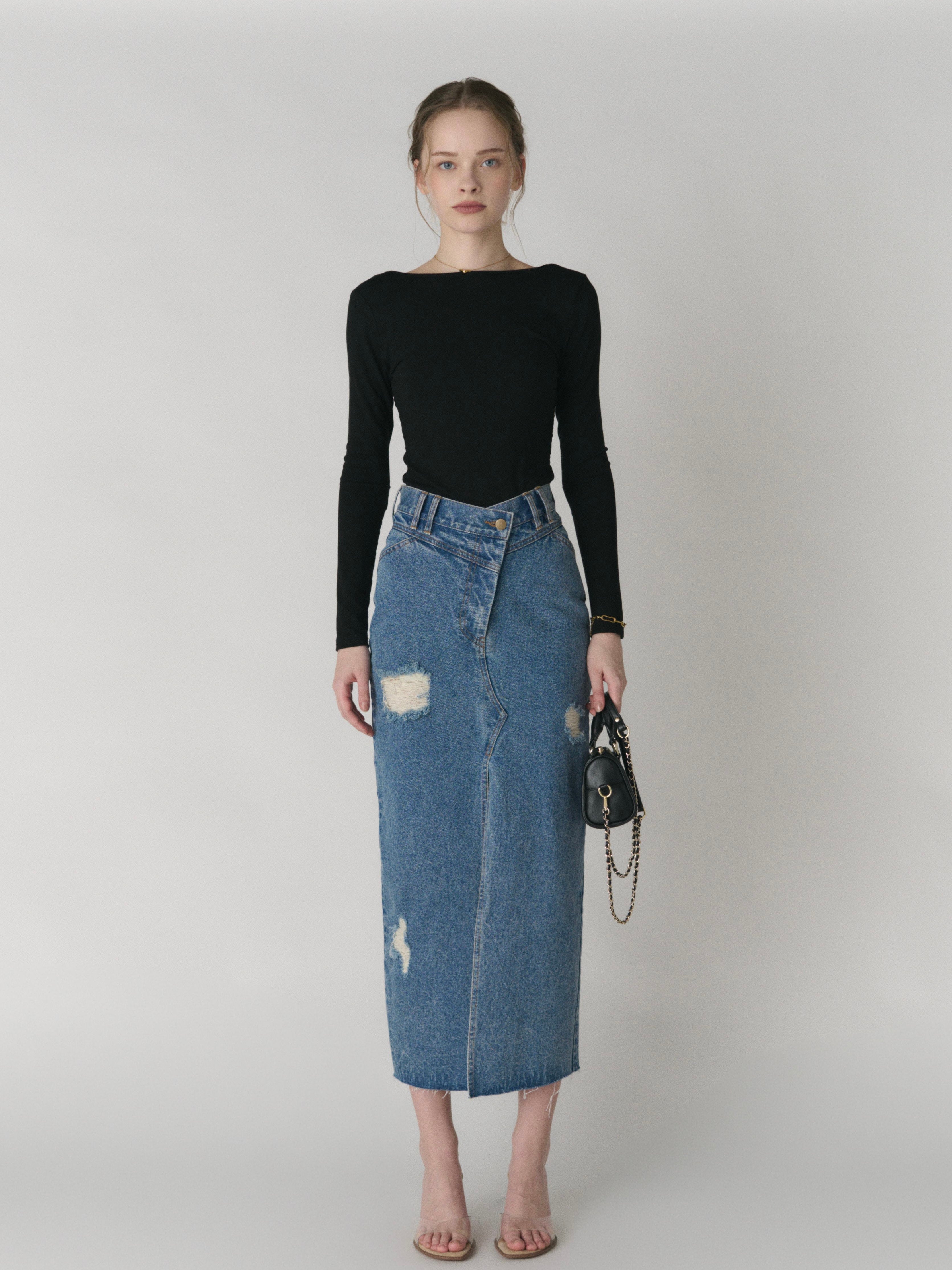 Front slit damage long skirt | DIANTÉ (ディアンテ)公式通販サイト