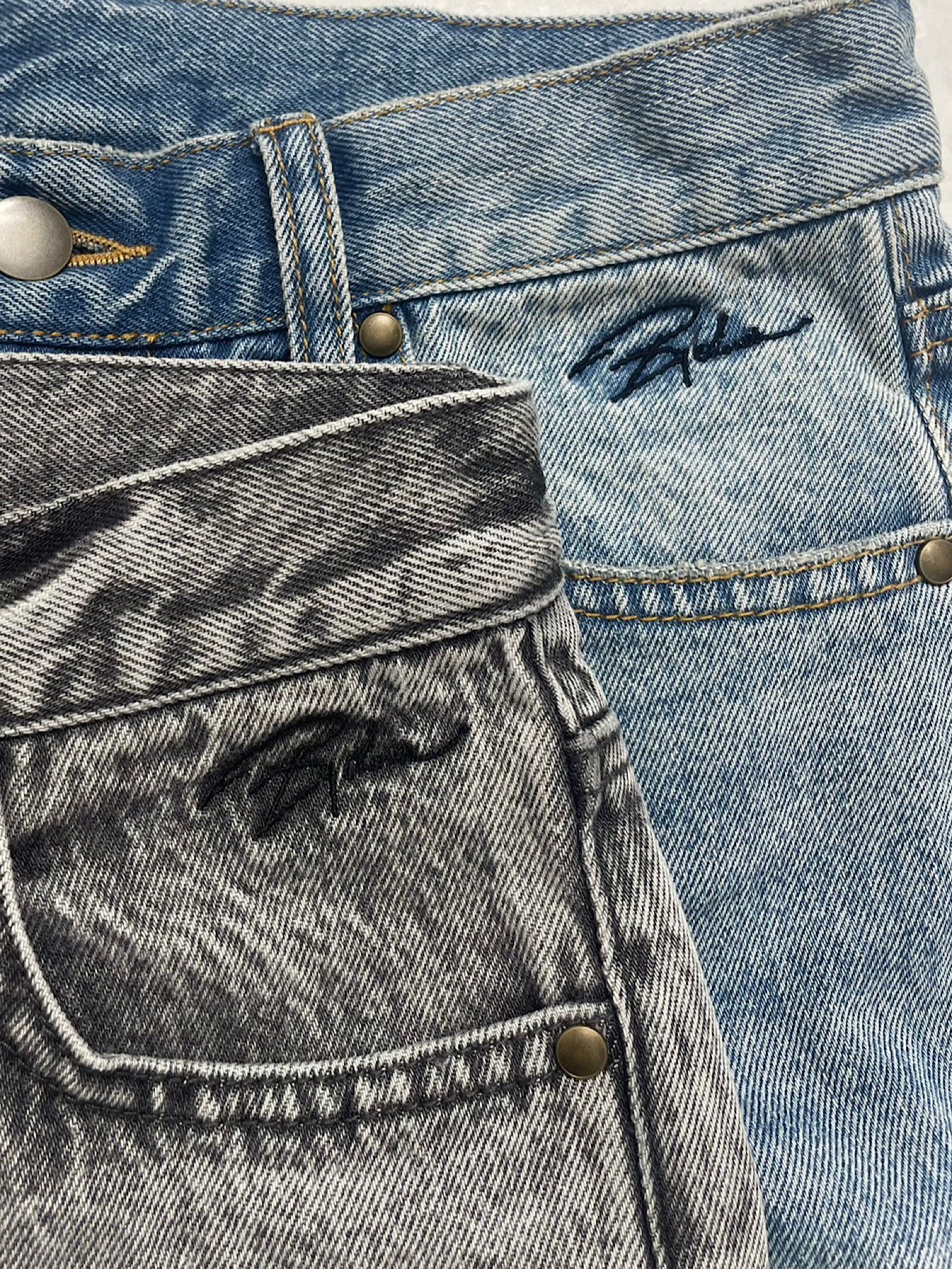 【予約】Embroidery damage denim(3月下旬～5月中旬発送予定)