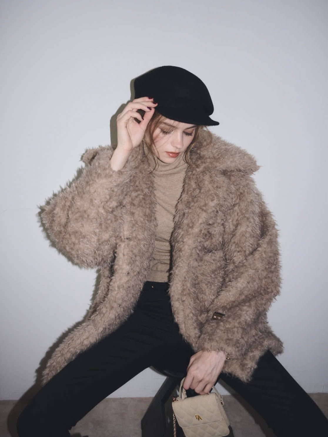 【予約】Big collar teddy bear coat(11月上旬発送予定)