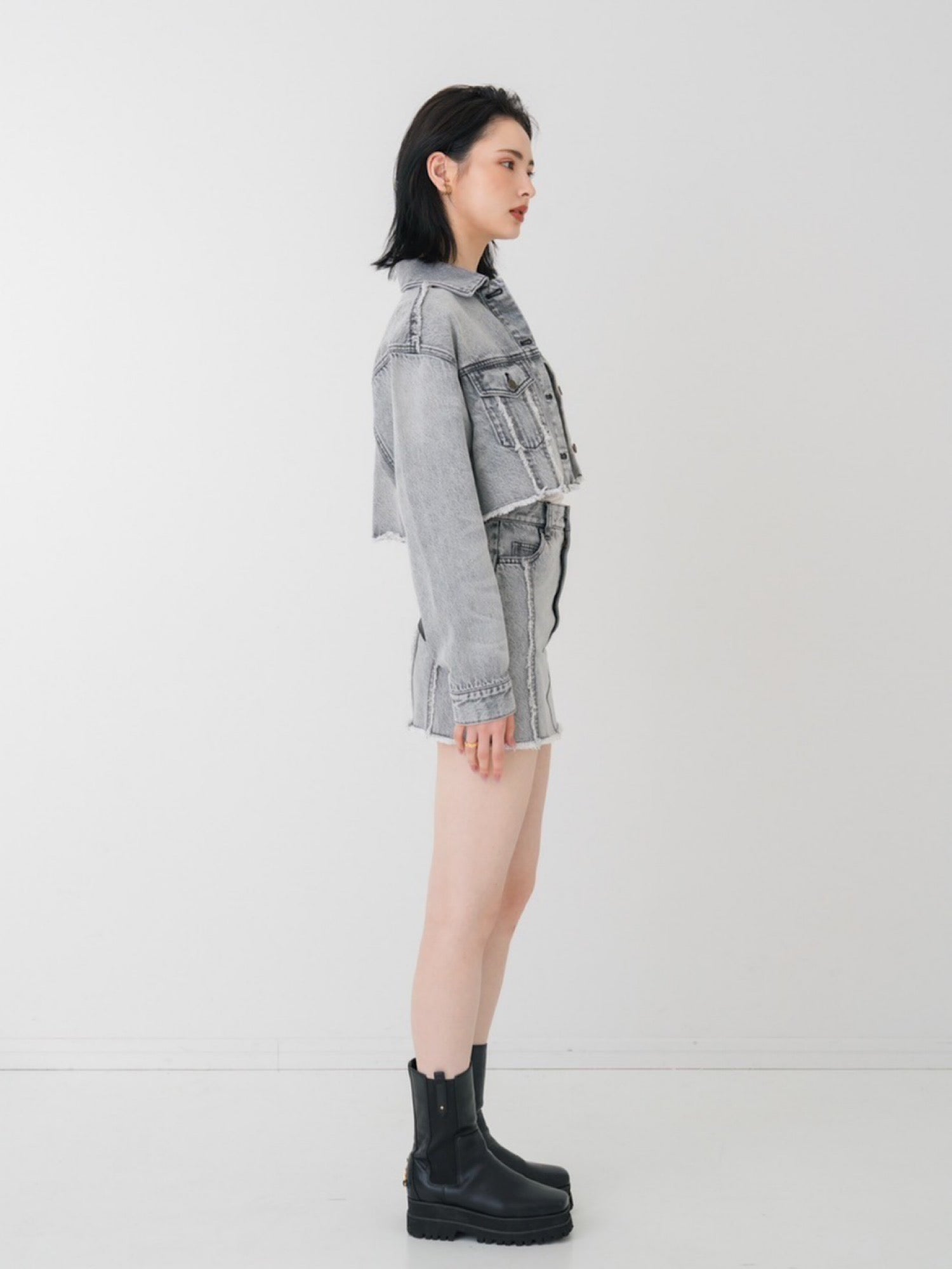 スカート DIANTE FRINGE DENIM MINI SKIRT Fringe denim mini skirt | DIANTÉ (ディアンテ)公式通販サイト