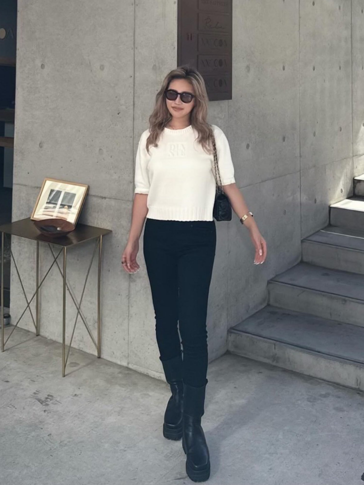 High waist skinny denim
