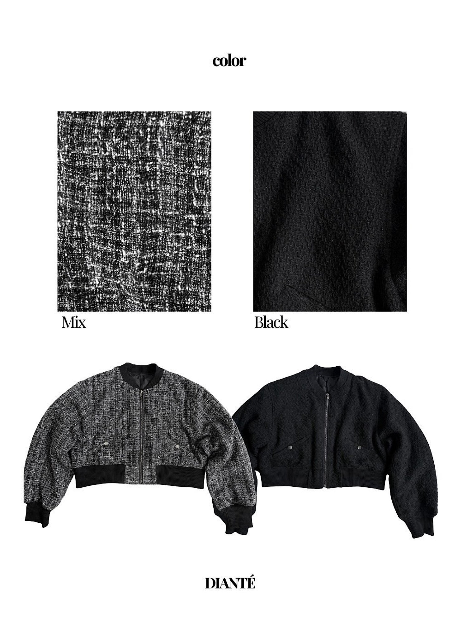 Classic tweed blouson