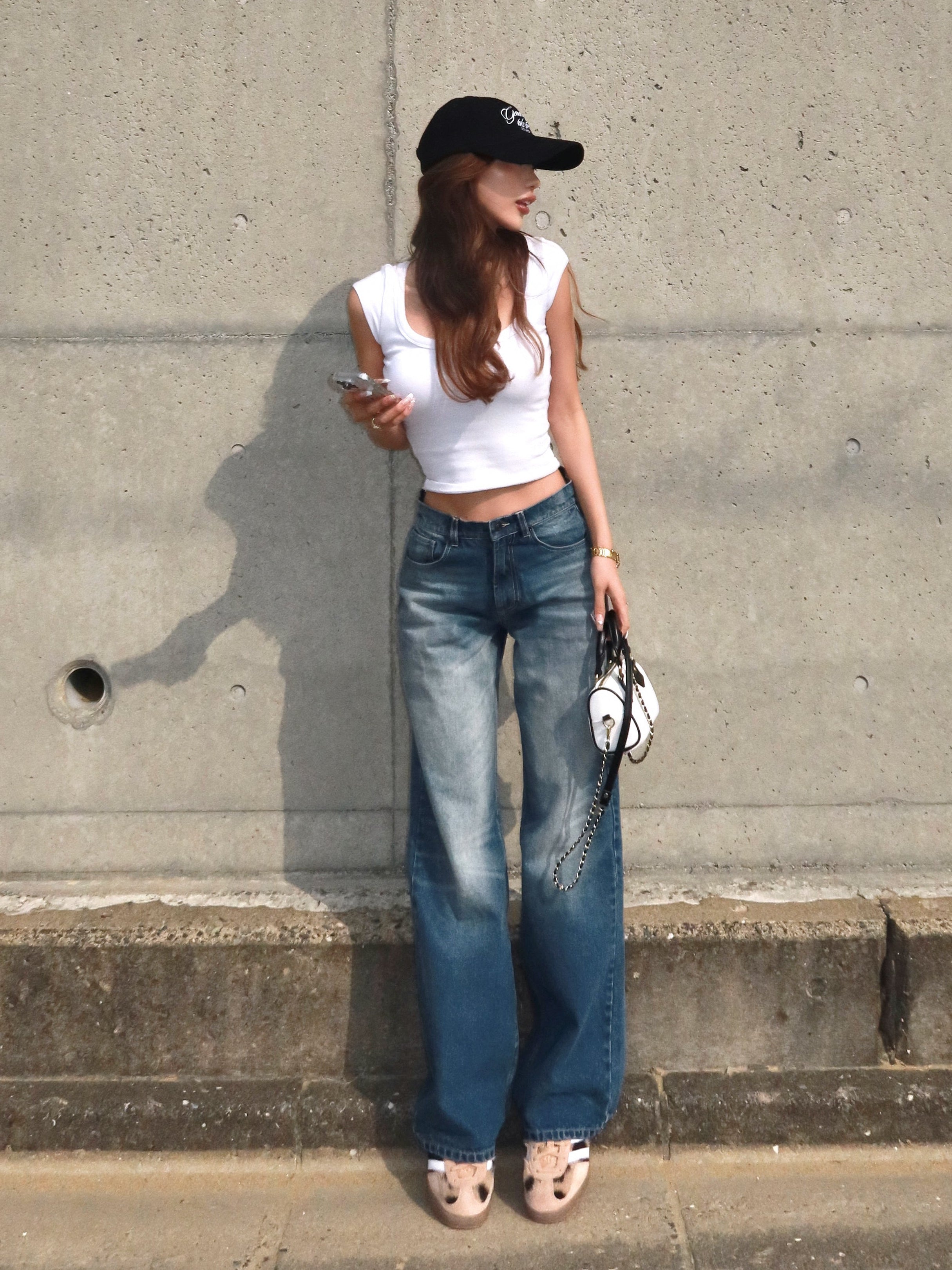 【予約】Back damage loose denim(5月上旬発送予定)