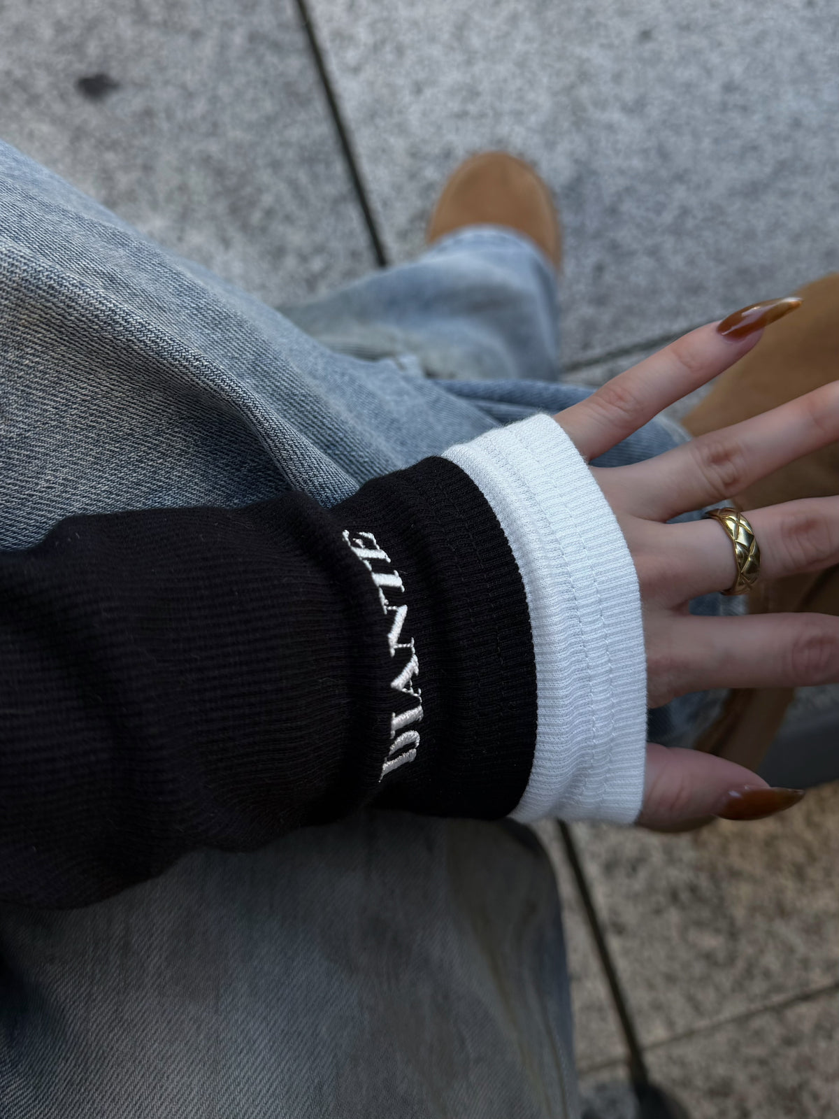 【予約】Layered long sleeve rib tops(11月上旬発送予定)