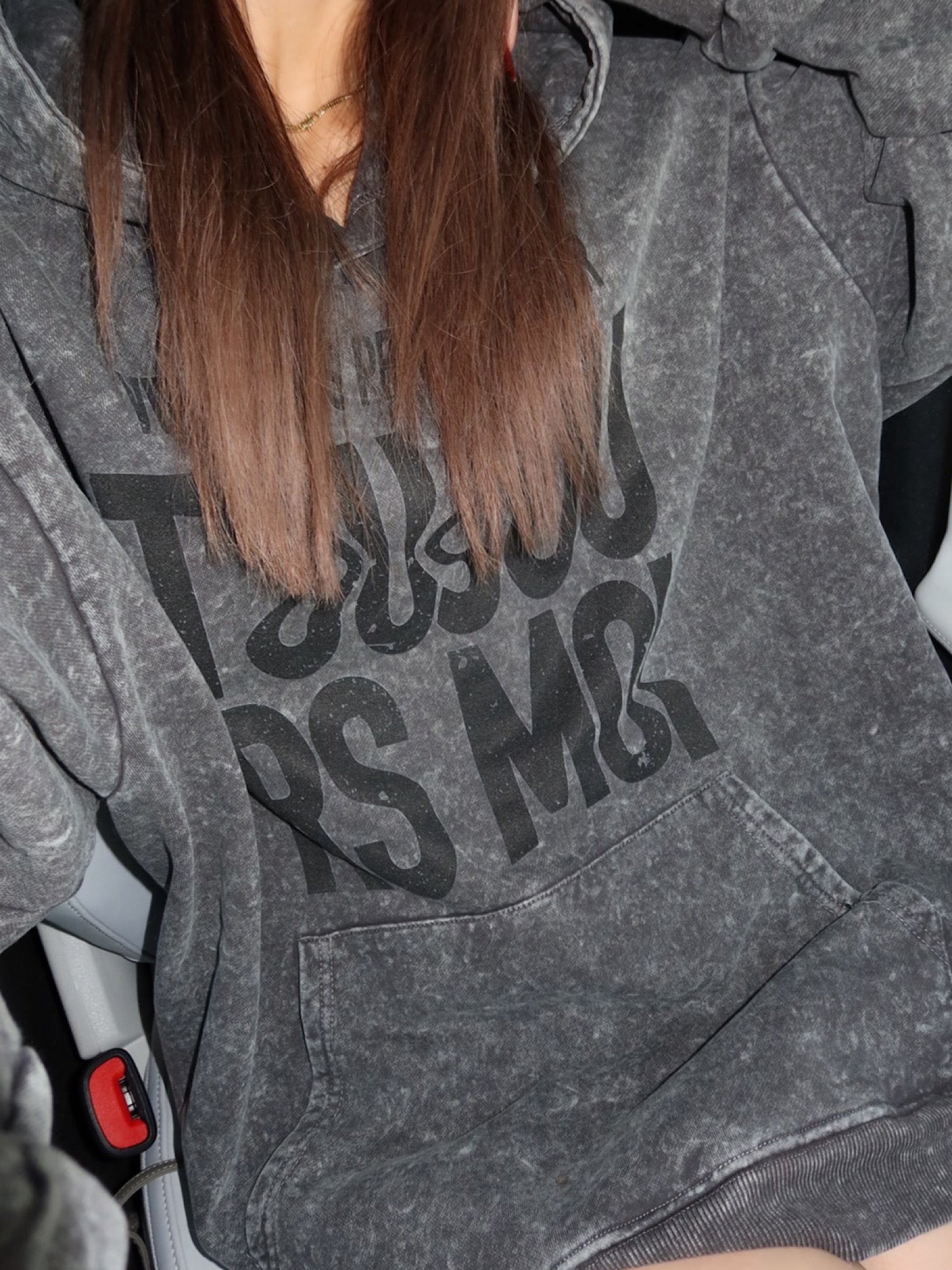 Pigment message sweat hoodie