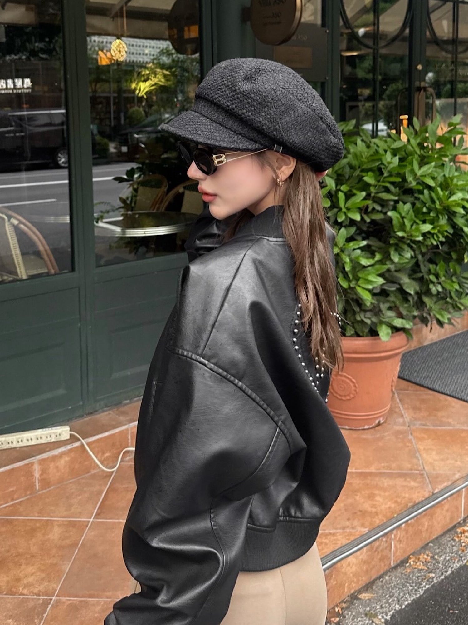 ジャケット・アウター DIANTE DD STUDS ECO LEATHER BLOUSON DD studs eco leather blouson | DIANTÉ (ディアンテ)公式通販サイト