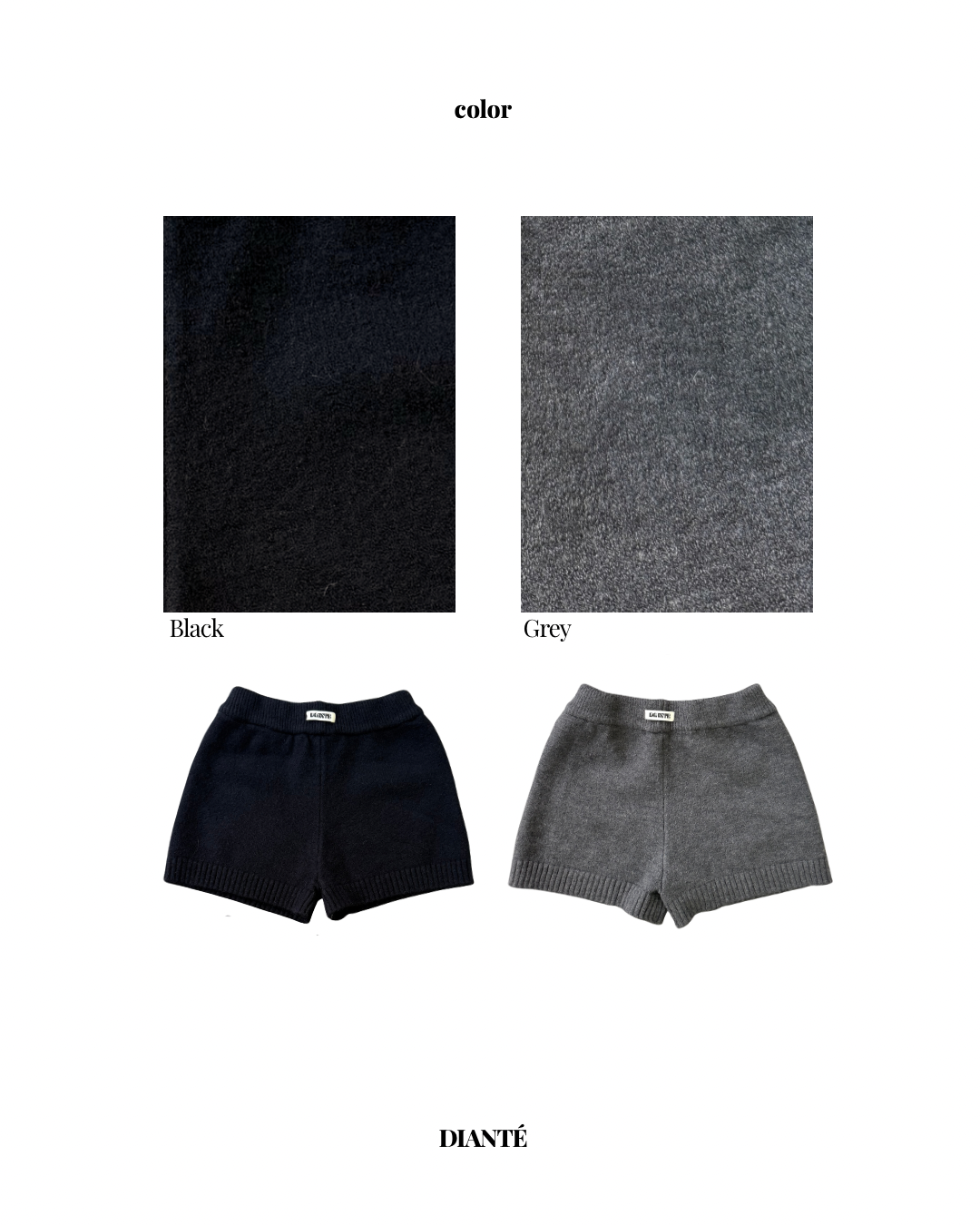 Cotton knit shorts