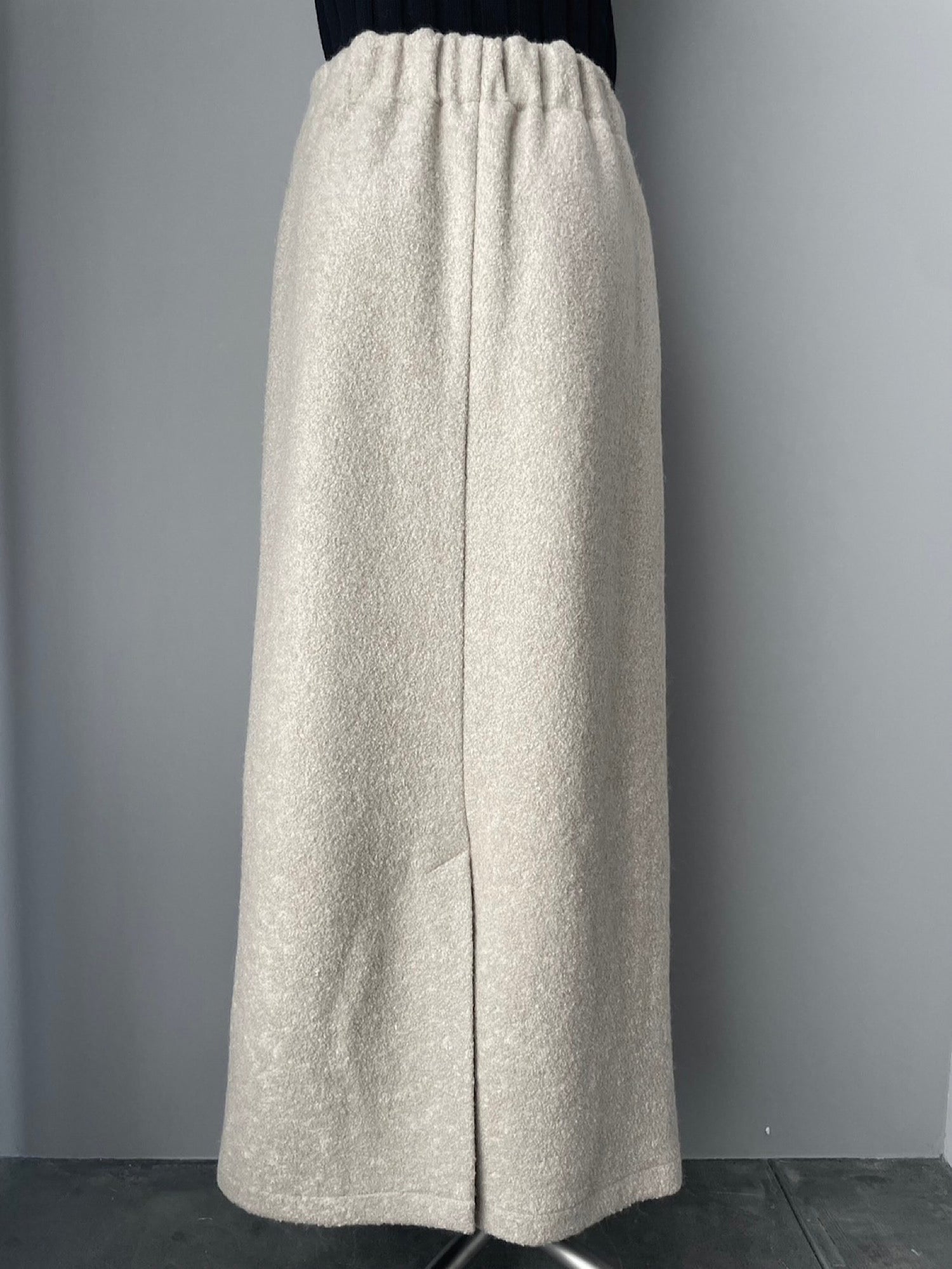 Wool brend bouclé skirt