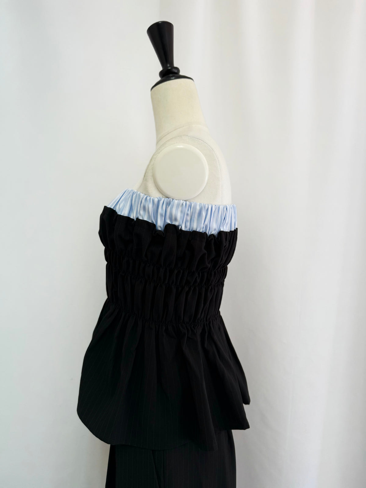 【予約】Layered peplum bare top(SETUP着用可)(BEG 9月下旬発送予定)