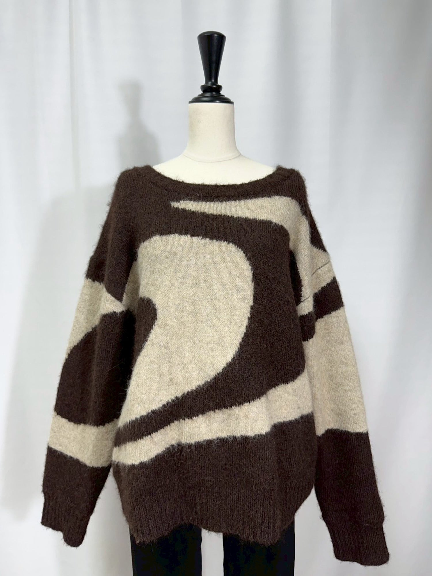 【予約】Hidden logo loose knit(BLK 12月下旬〜1月上旬発送予定)